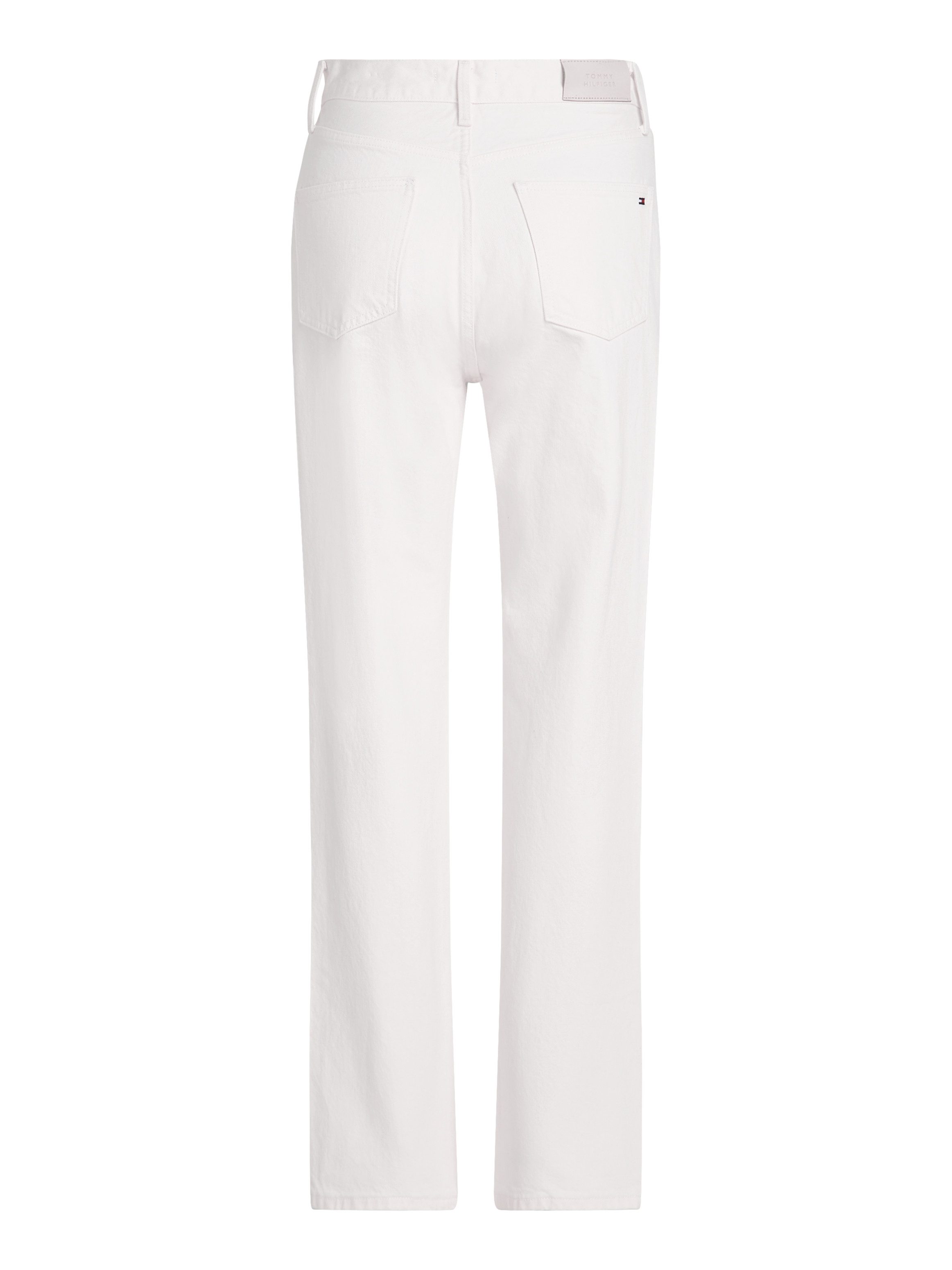 Tommy Hilfiger Bootcut jeans RELAXED BOOTCUT HW ECRU met logo-badge