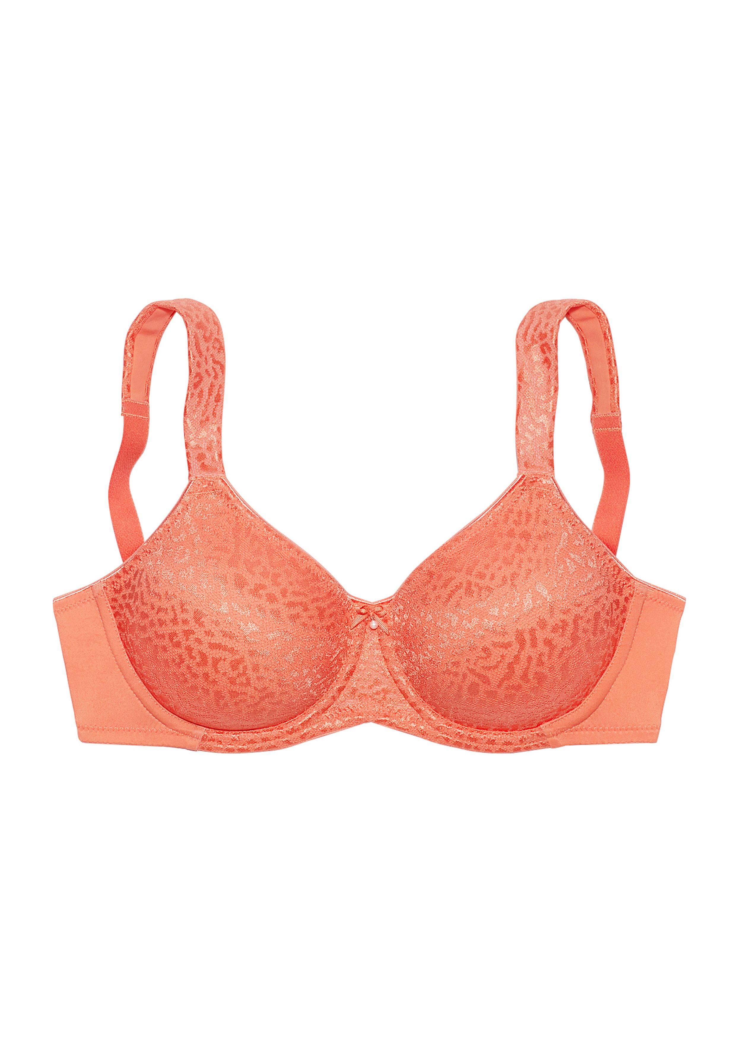 Lascana Minimizer-bh met beugel van glanzende jacquardkant
