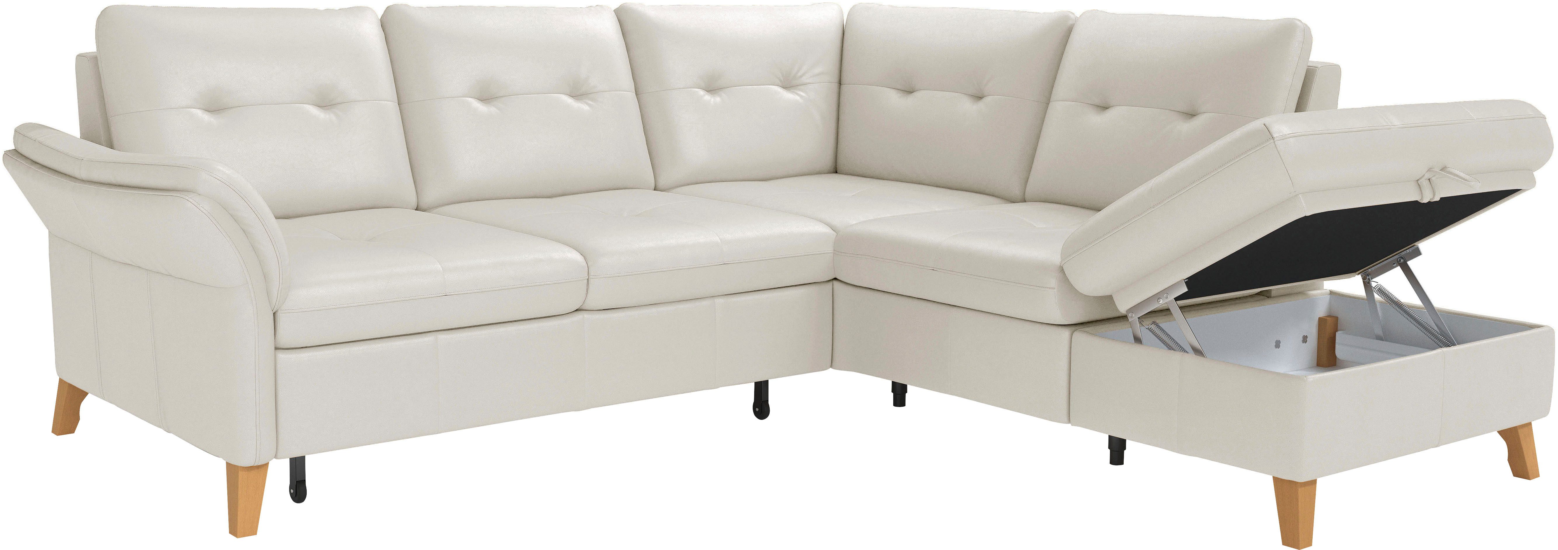 sit&more Hoekbank Göteborg inclusief zitdiepteverstelling, optioneel met bedfunctie & bedlade