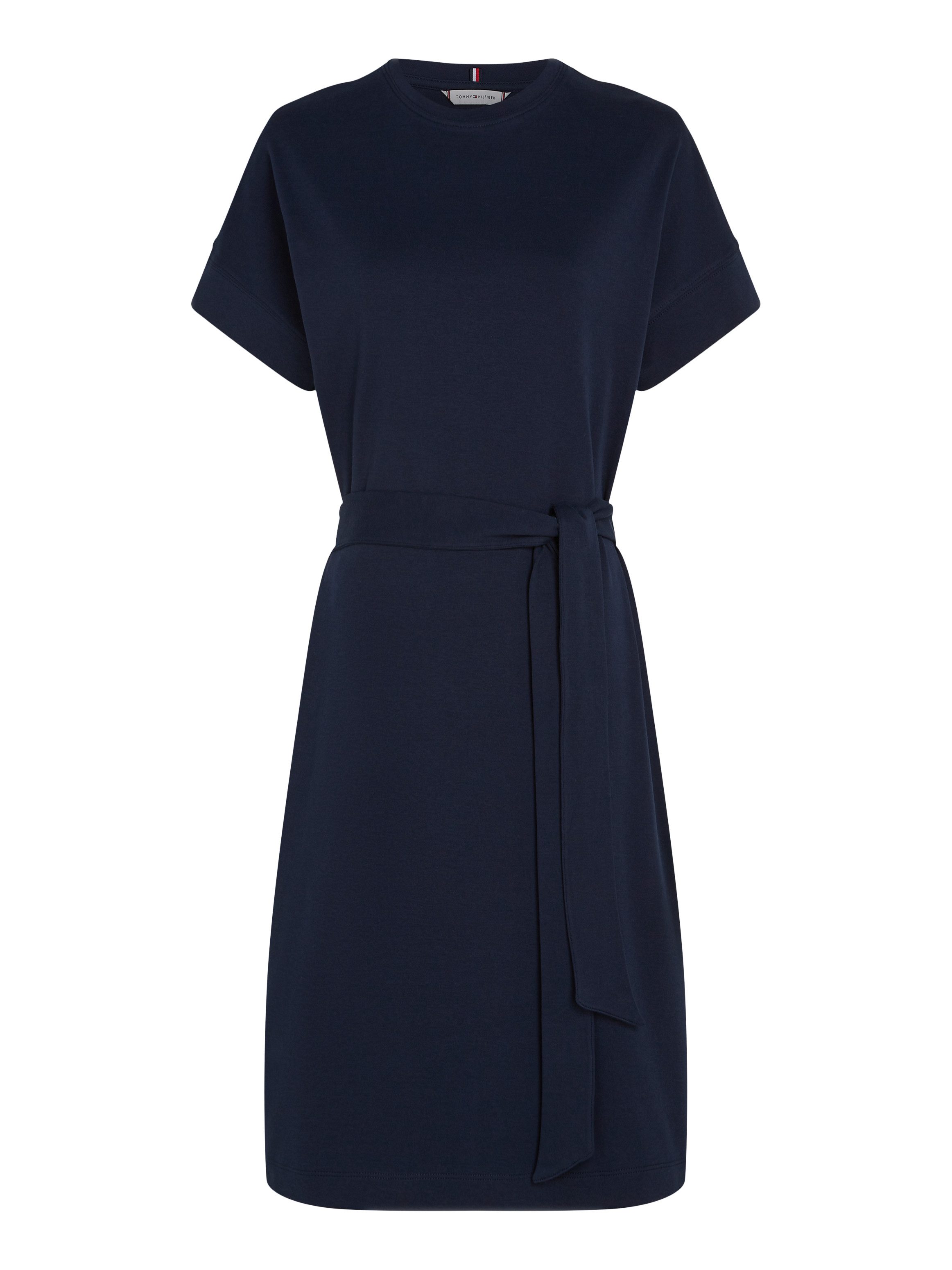 Tommy Hilfiger Jurk in a-lijn COTTON INTERLOCK SHORT DRESS