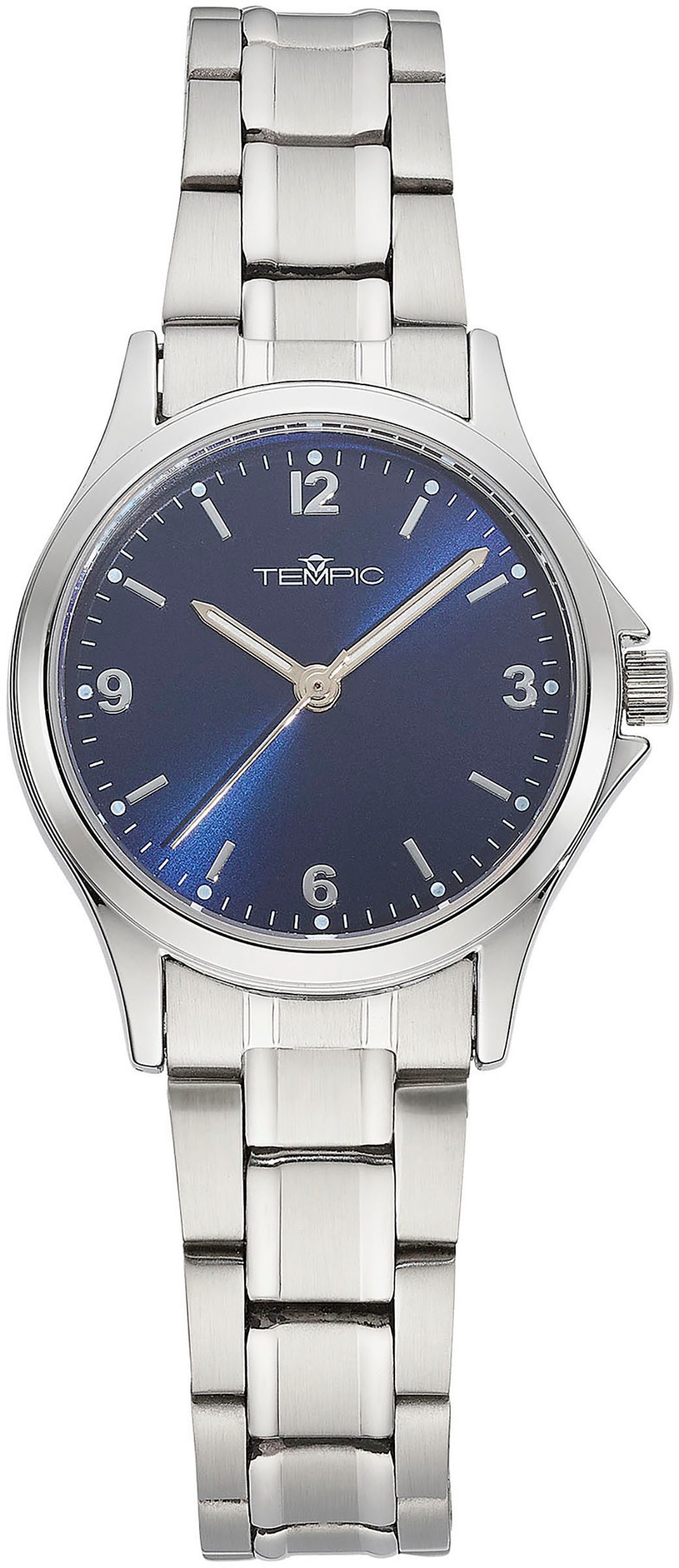 Tempic Kwartshorloge Horloge, dameshorloge, analoog, stalen armband