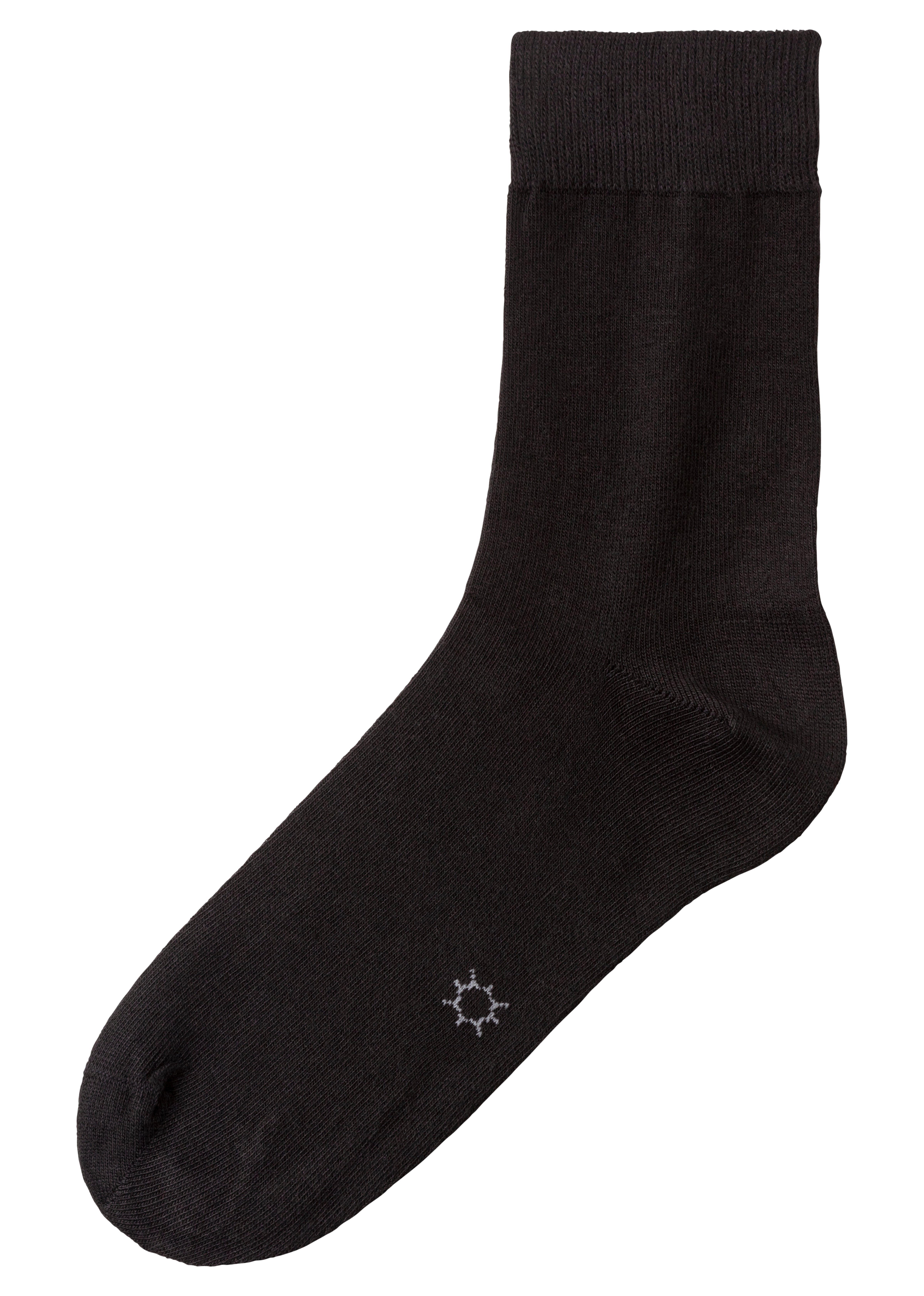 H.I.S Basic sokken met ingebreide symbolen (set, 10 paar)