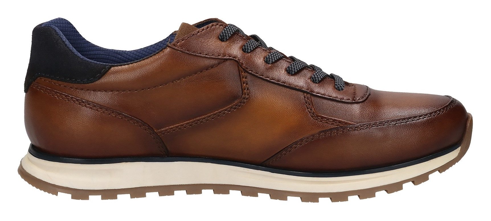Bugatti Slip-on sneakers , vrijetijdsschoen, lage schoen, slipper met antieke afwerking