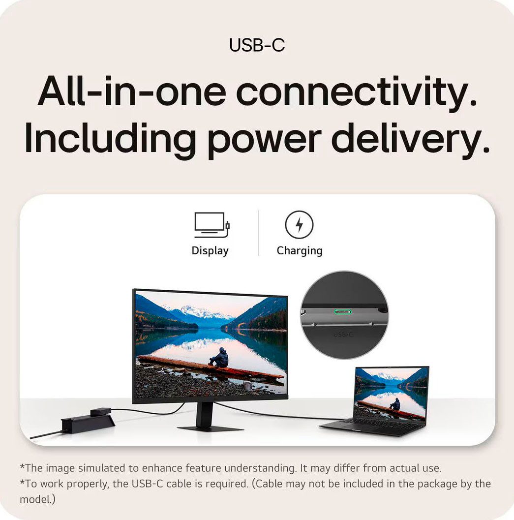 LG Ledscherm 24U631A, 60 cm / 24", QHD