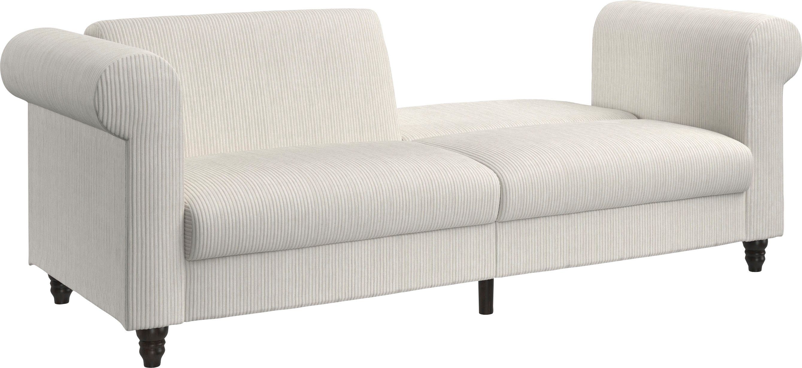 Dorel Home 3-zitsbank Felix II, slaapbank 236 cm(ligoppervlak 108 x 190 cm), rugleuning
