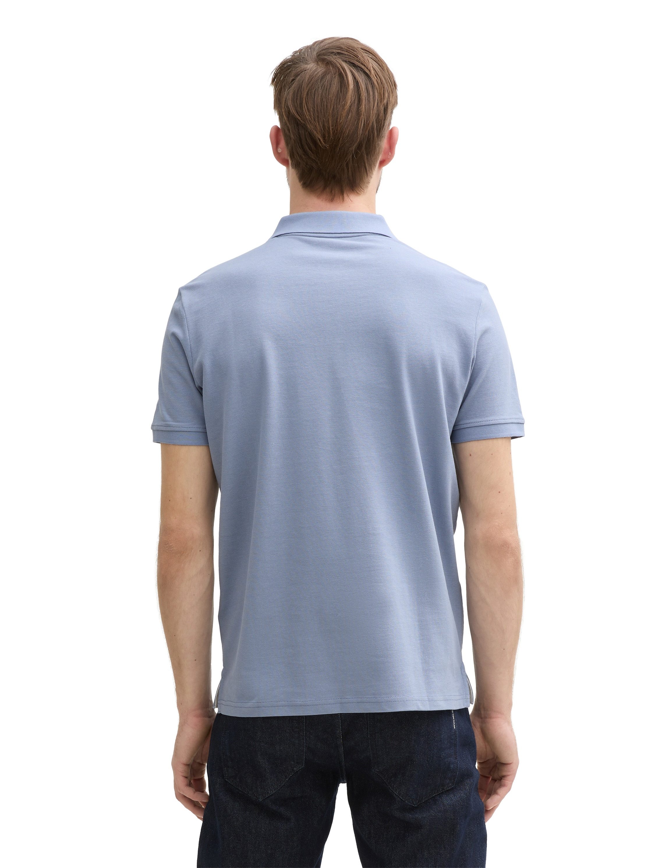 Tom Tailor Poloshirt met contrasterende knoopsluiting
