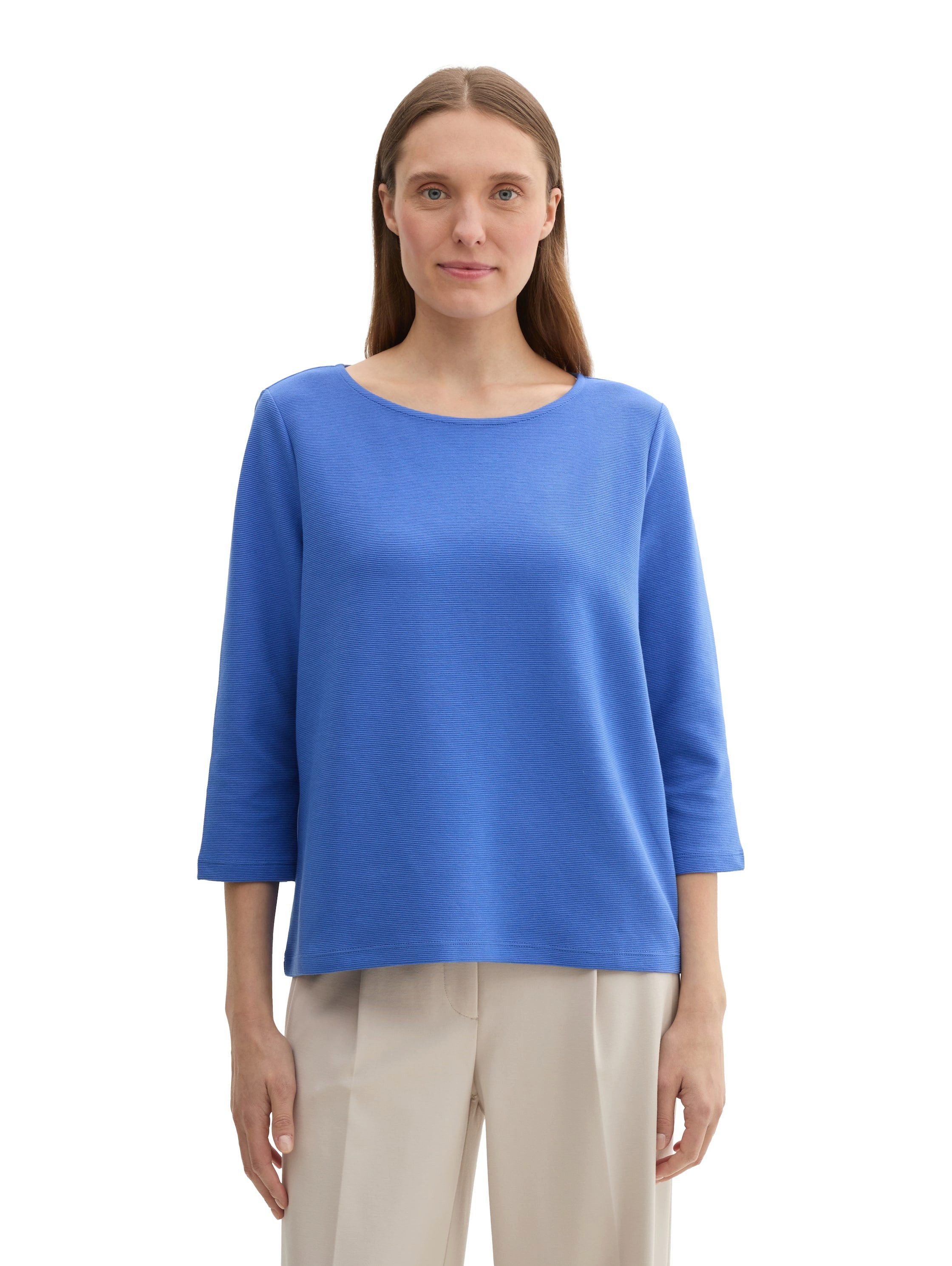 Tom Tailor Shirt met lange mouwen met structuur