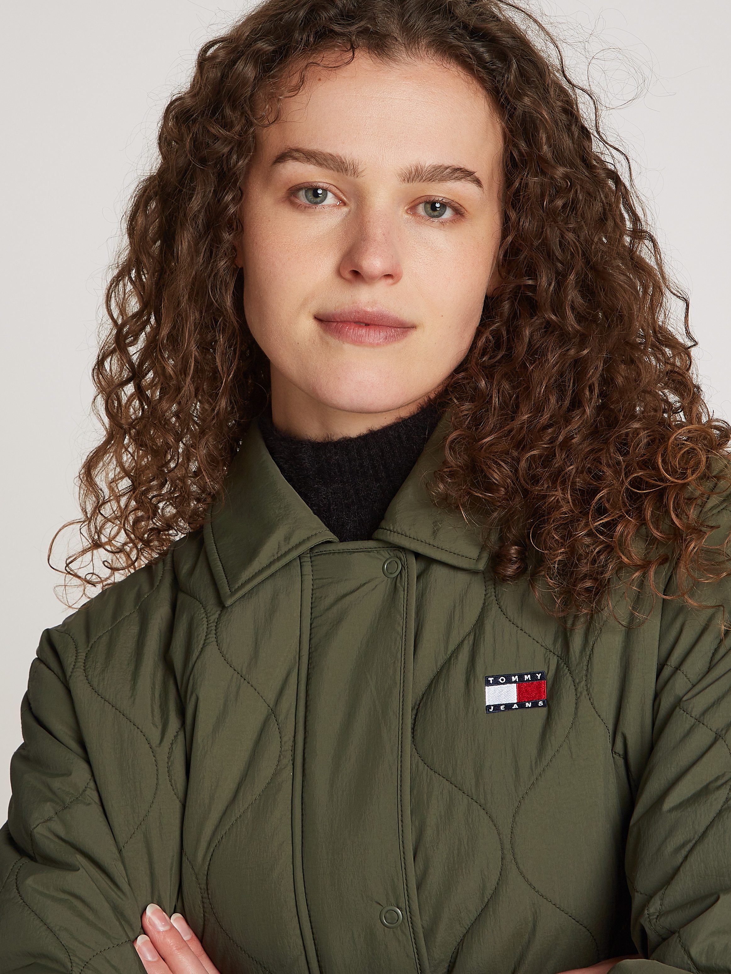 TOMMY JEANS Gewatteerde jas met quilten