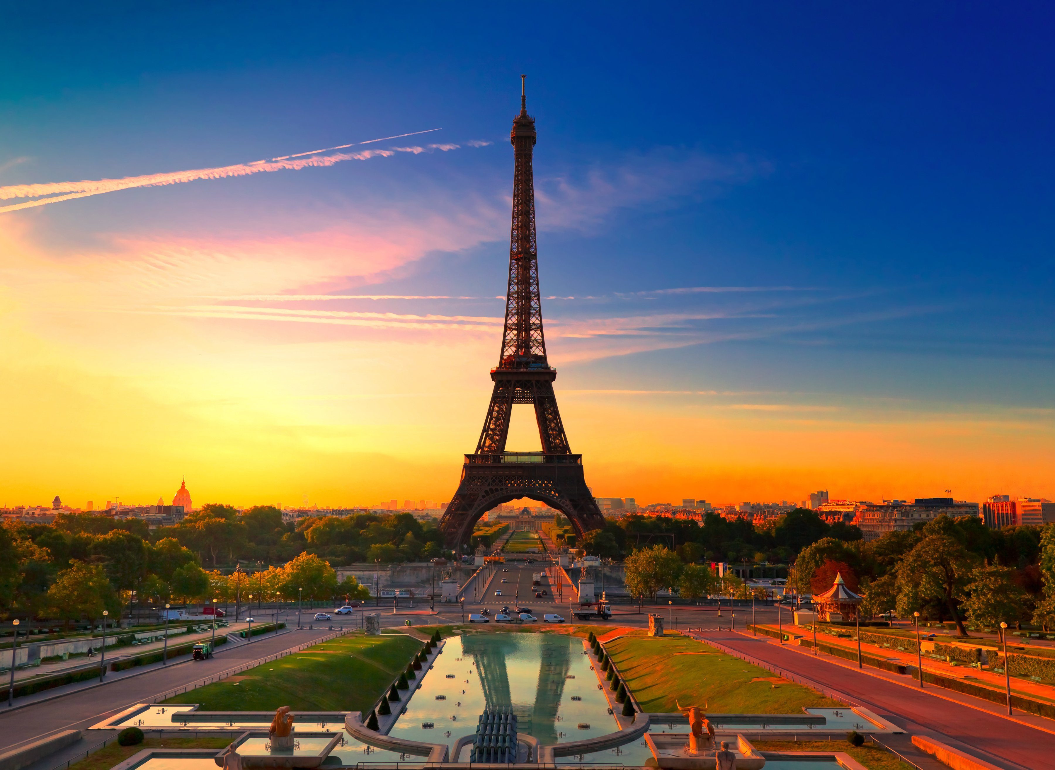 Papermoon Fotobehang Parijs Eiffel pc-tower