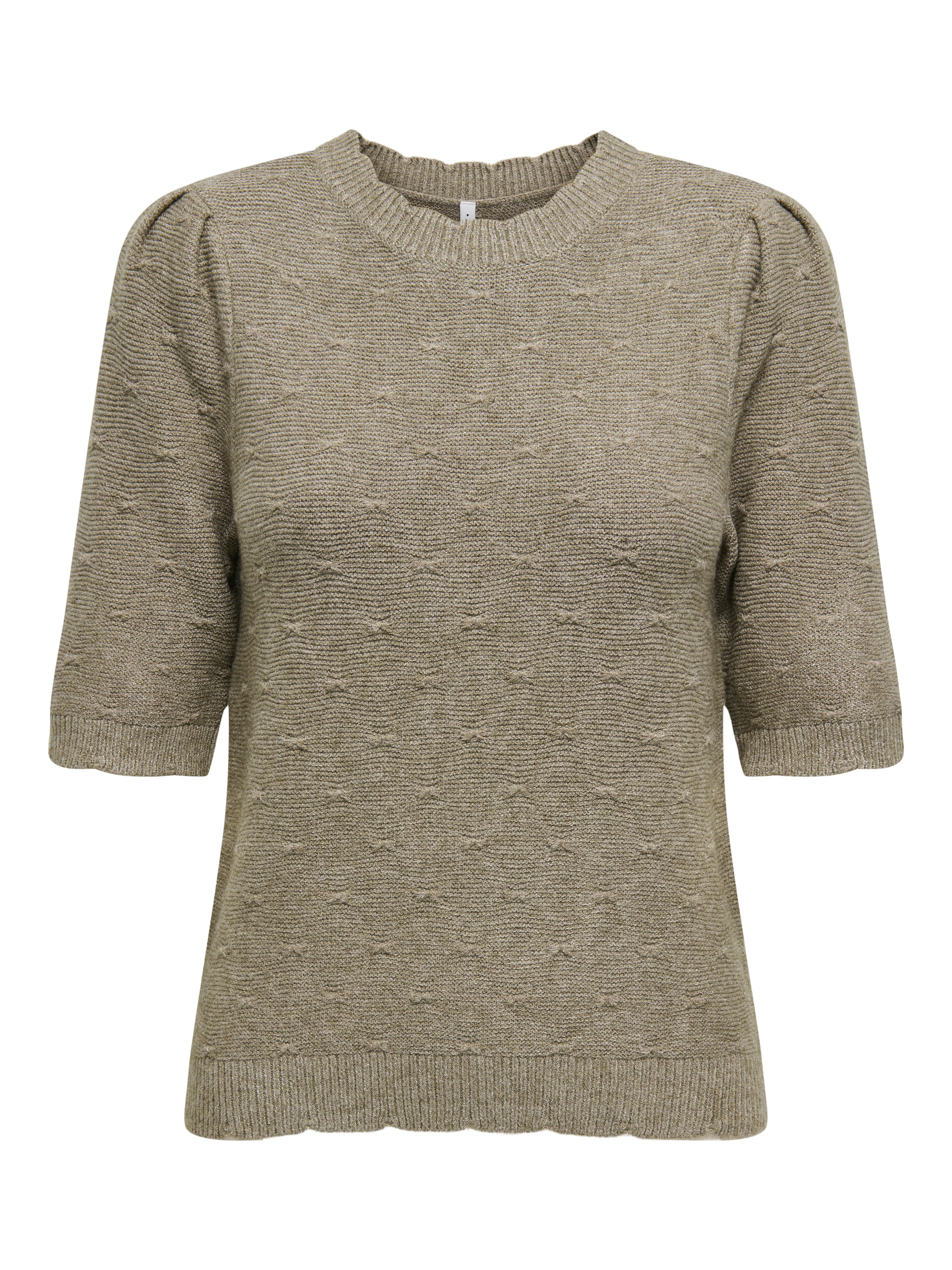 Only Gebreide trui ONLKATIA SS STRUCTURE O-NECK CC KNT