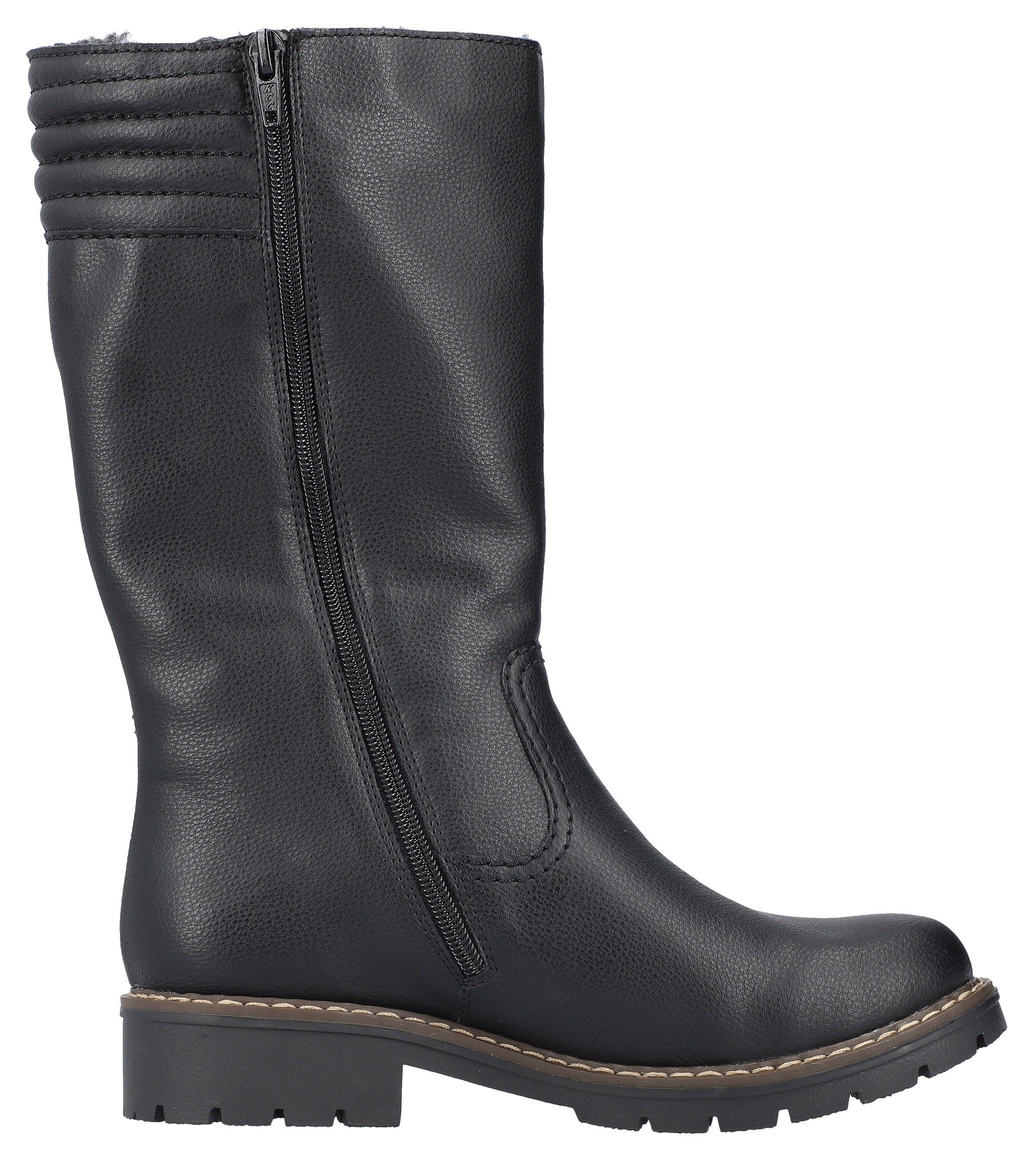 Rieker Winterlaarzen , winterboots, blokhak, waterafstotende riekertex-membraan