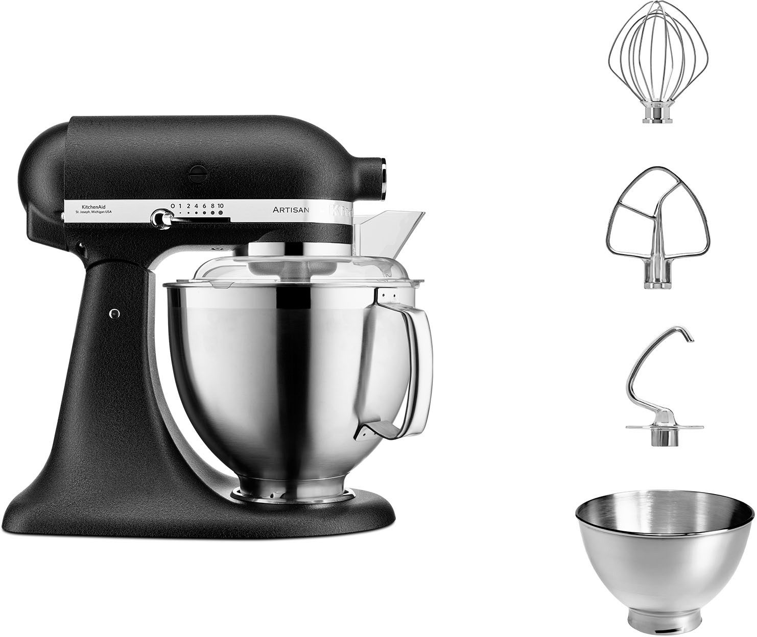 KitchenAid ARTISAN 5KSM185PSEBK keukenmachine 300 W 4,8 l Mat zwart