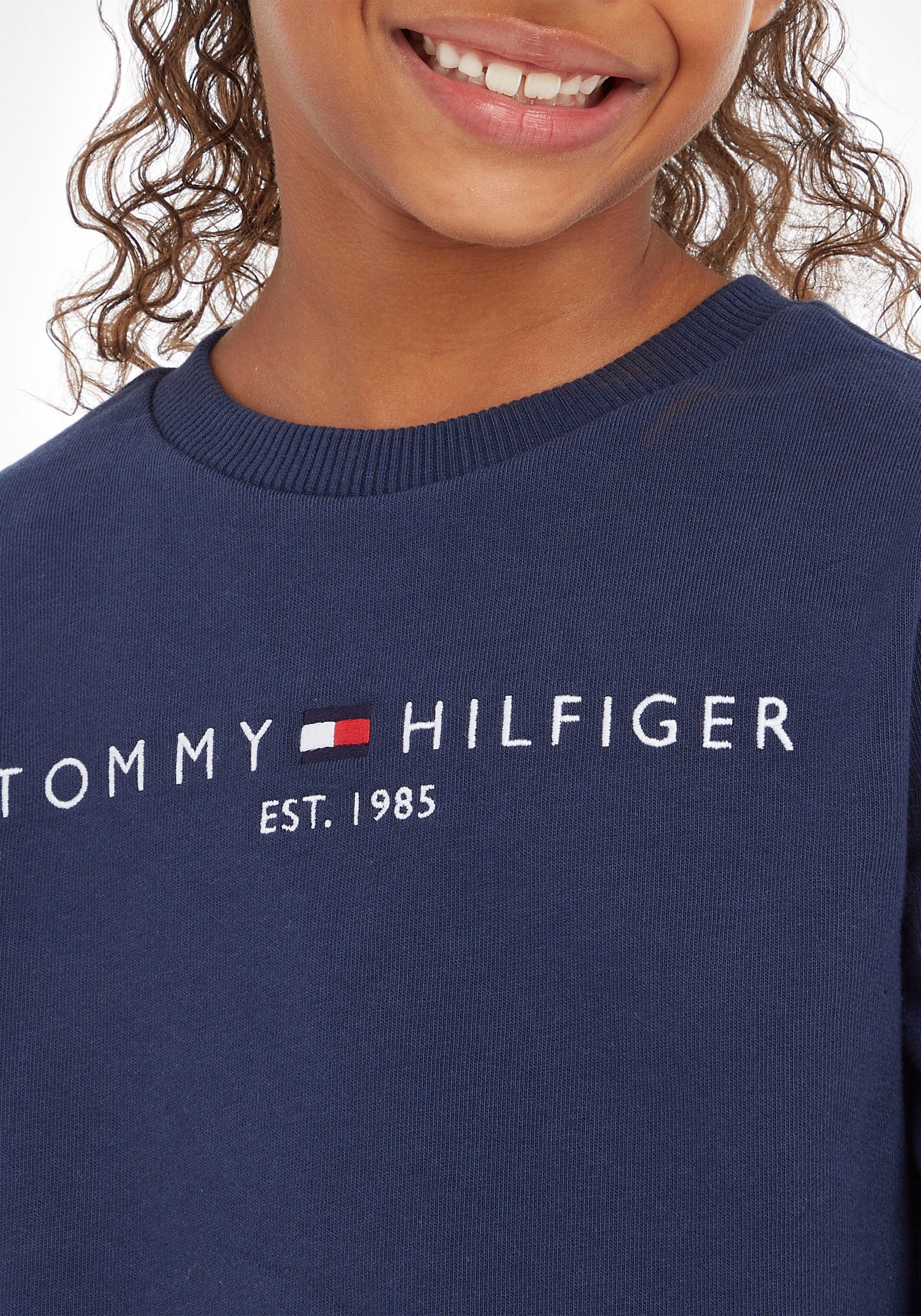 Tommy Hilfiger Sweatshirt ESSENTIAL SWEATSHIRT Kinderen Kids Junior MiniMe, voor jongens en meisjes