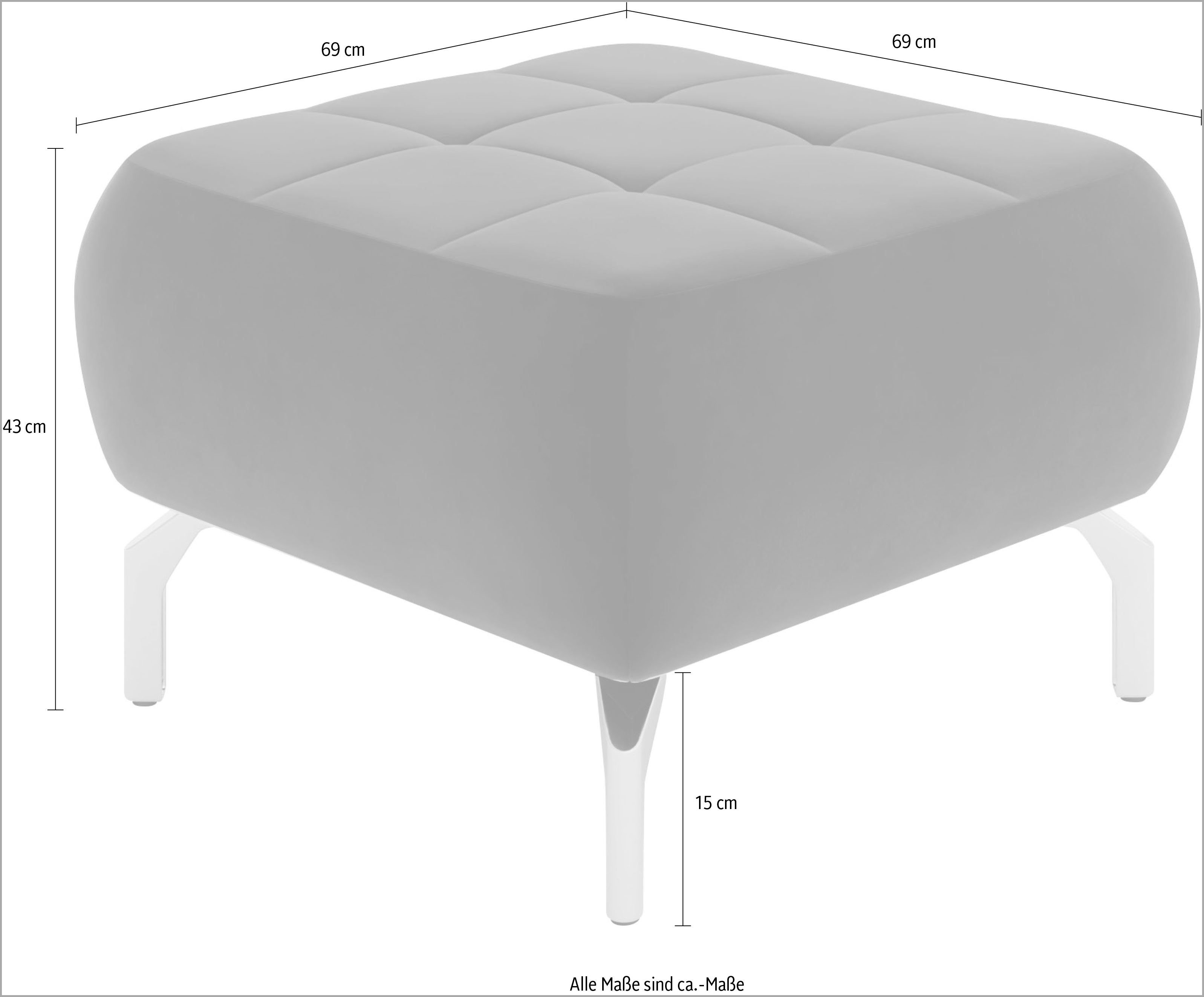 sit&more Hocker Orient 1 goudkleurige metalen poten