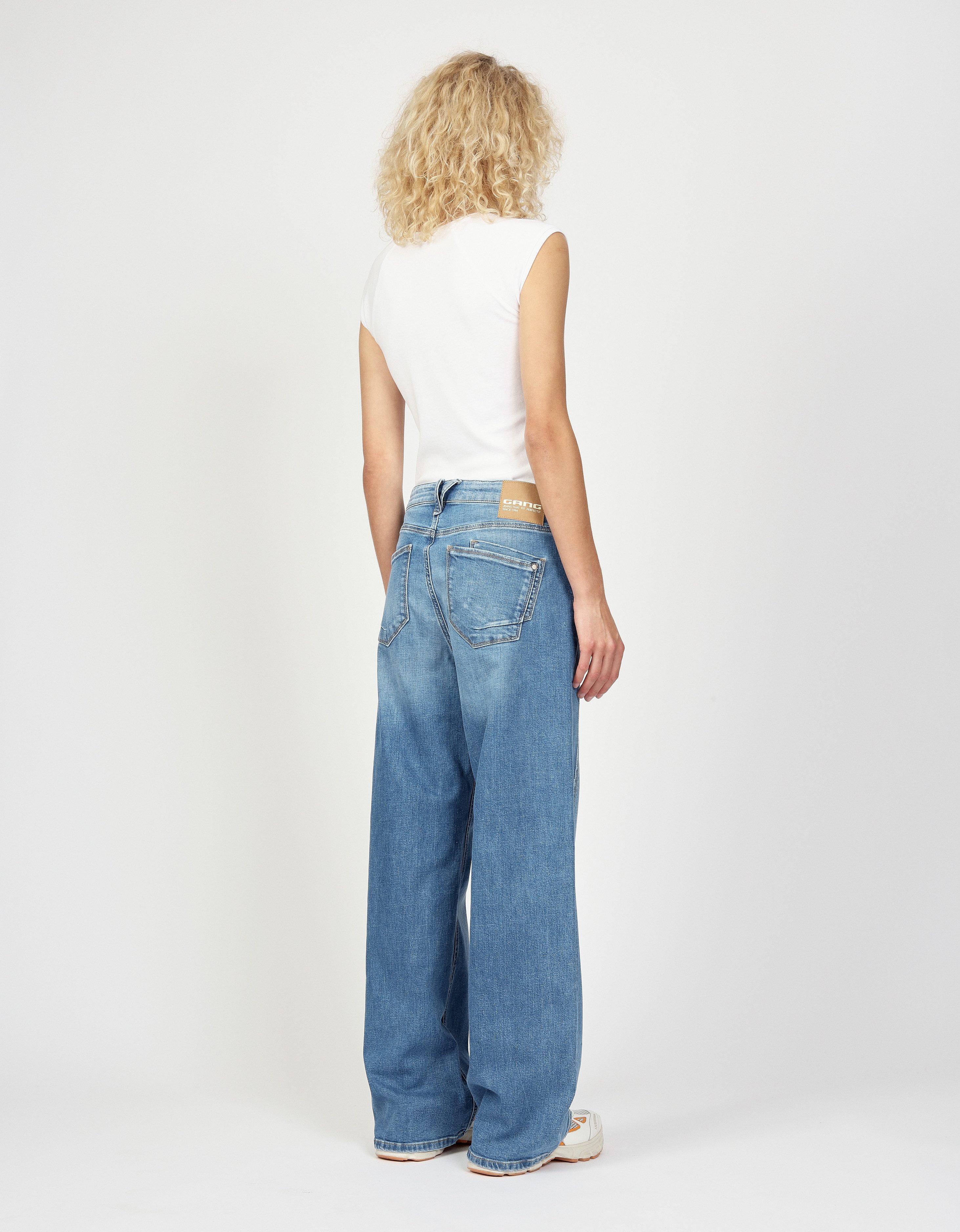 GANG Loose fit jeans 94FANNY met ingewikkelde snit