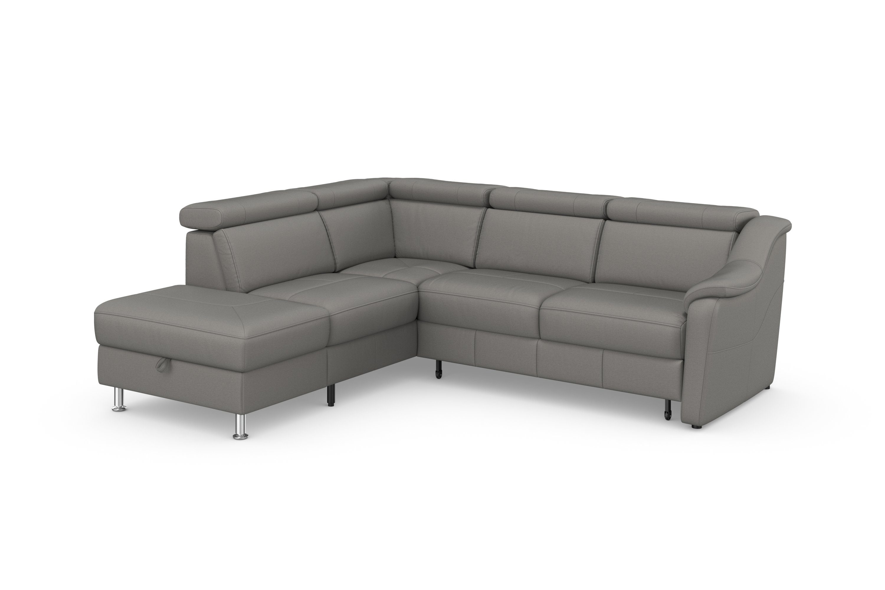 sit&more Hoekbank Freetown L-vorm met verstelbare hoofdsteun en comfortabele binnenvering