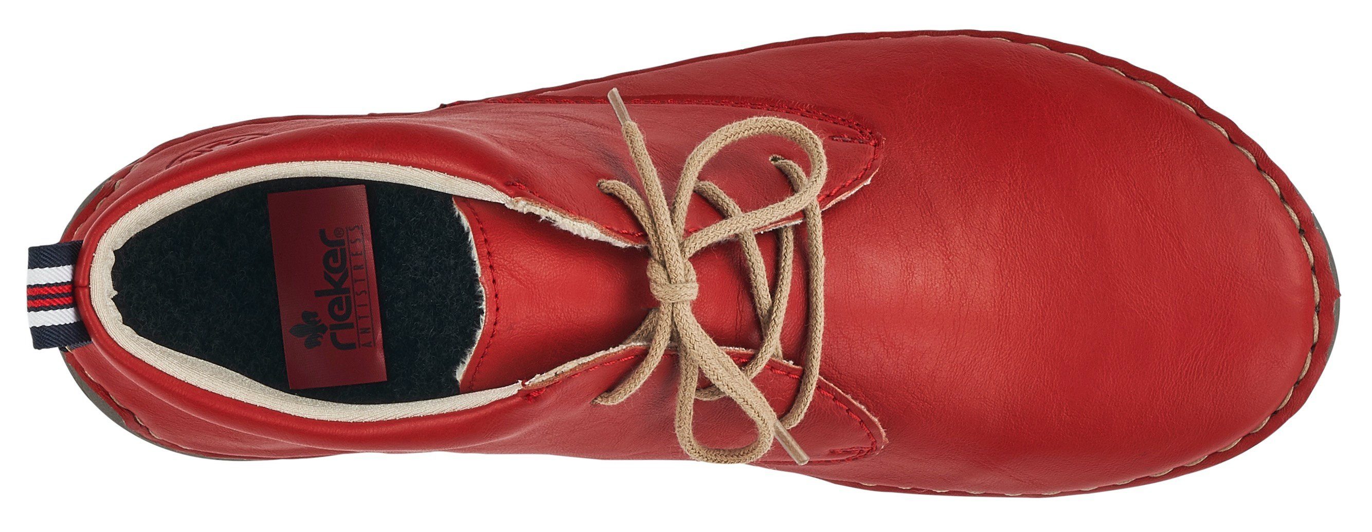 Rieker Hoge veterschoenen enkellaars, veterschoen met kadernaad