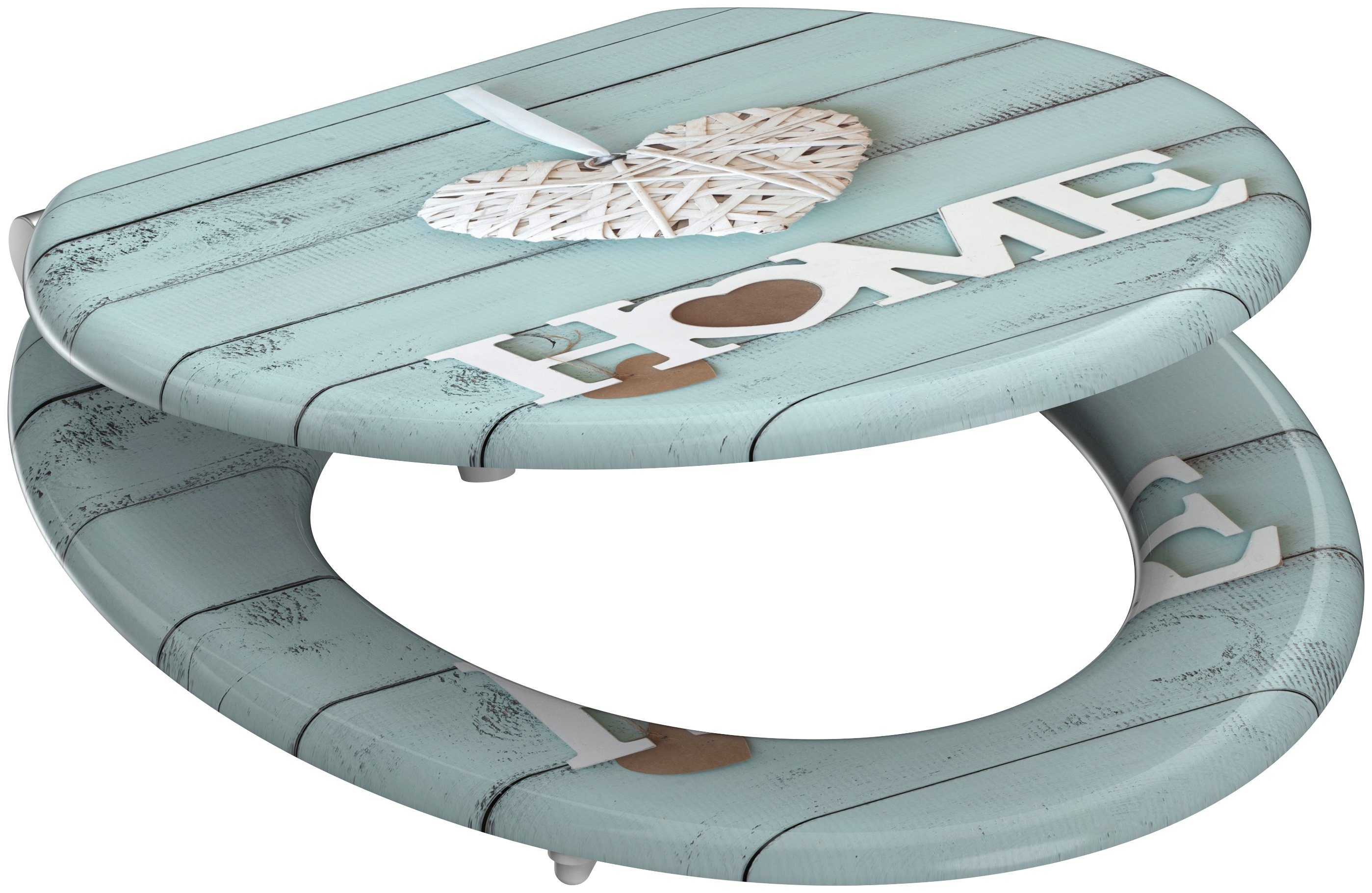welltime Toiletzitting Home met softclosemechanisme, mdf, krasvast