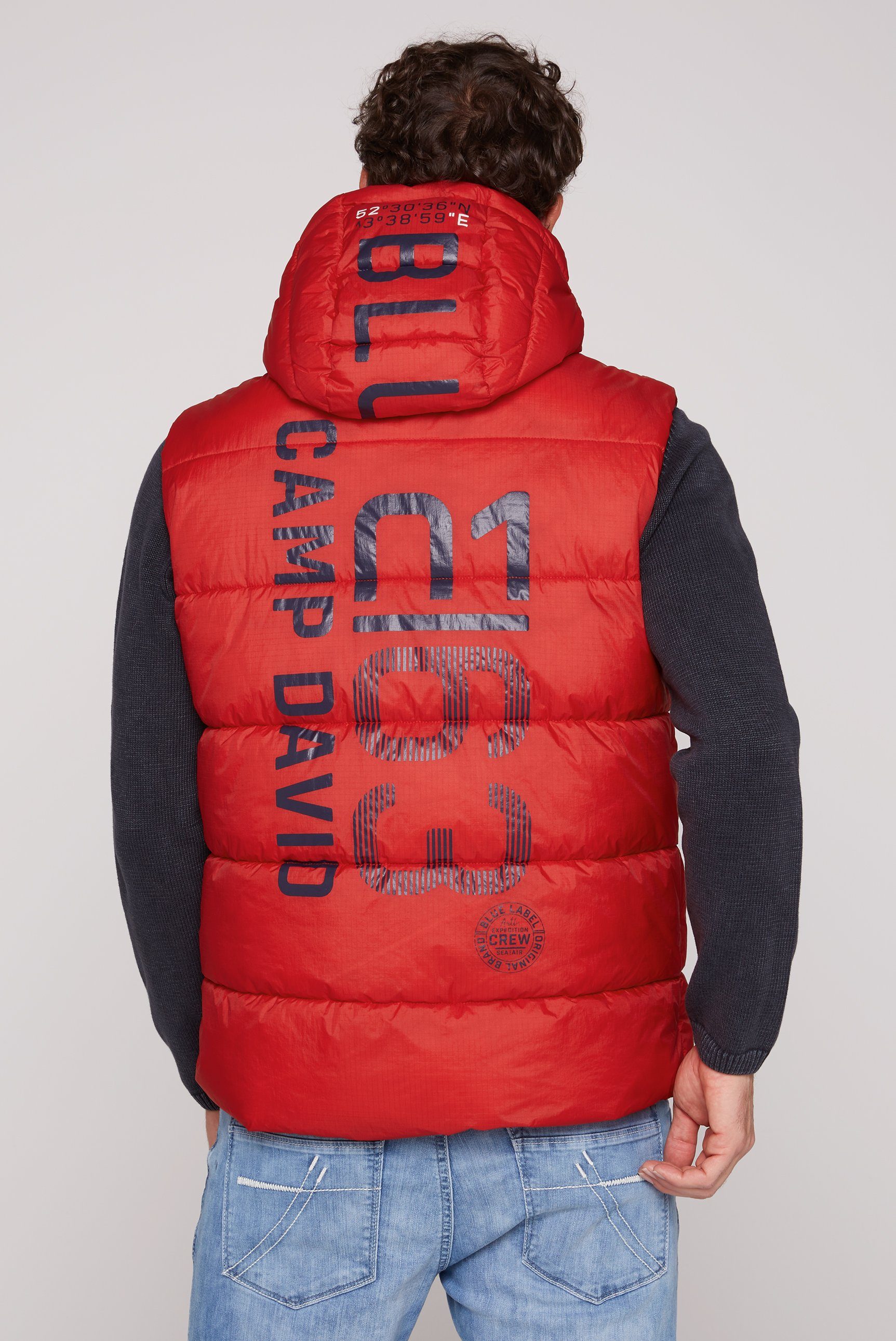 CAMP DAVID Bodywarmer met ritszakken