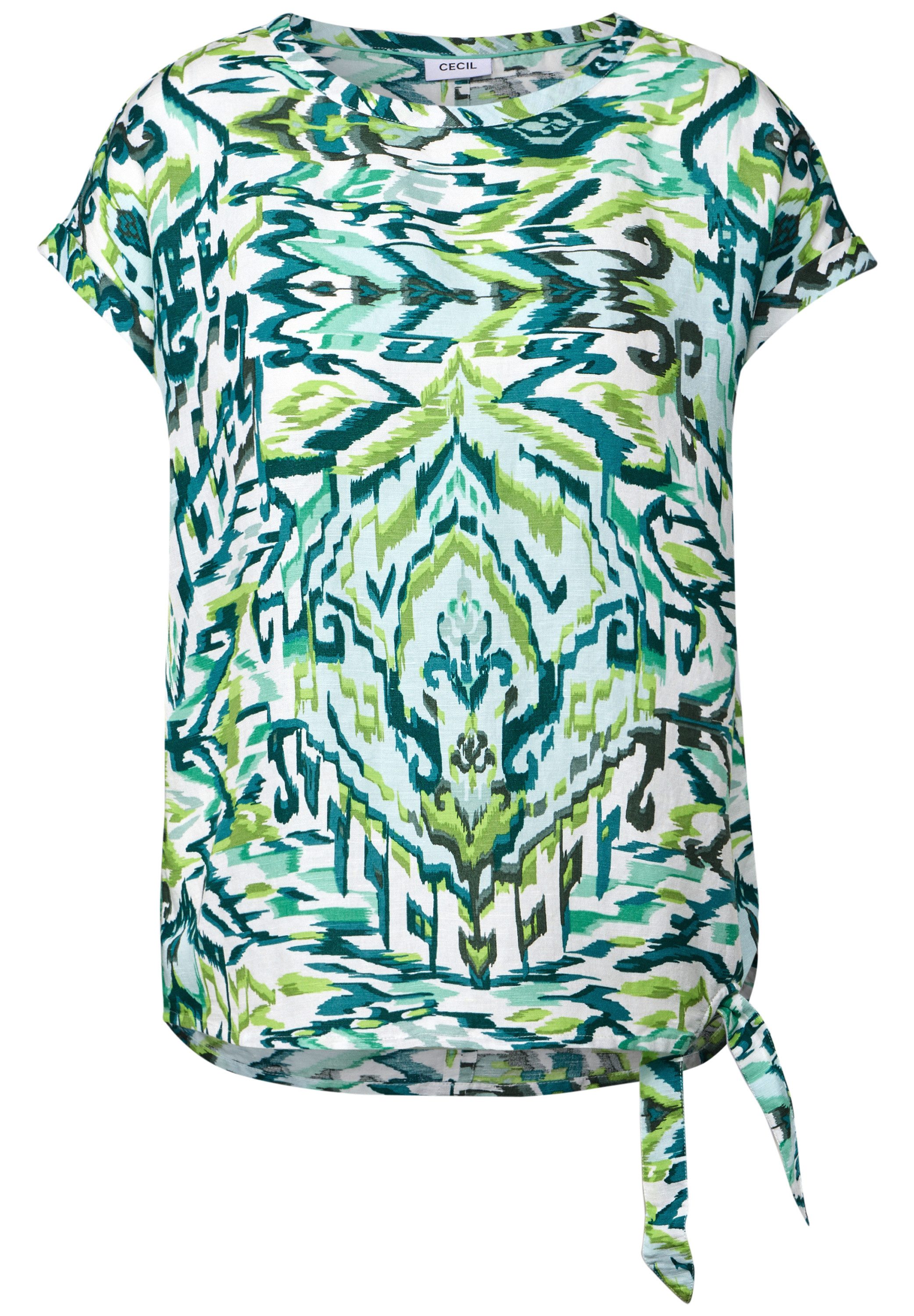 Cecil Blouse met korte mouwen met grafisch patroon