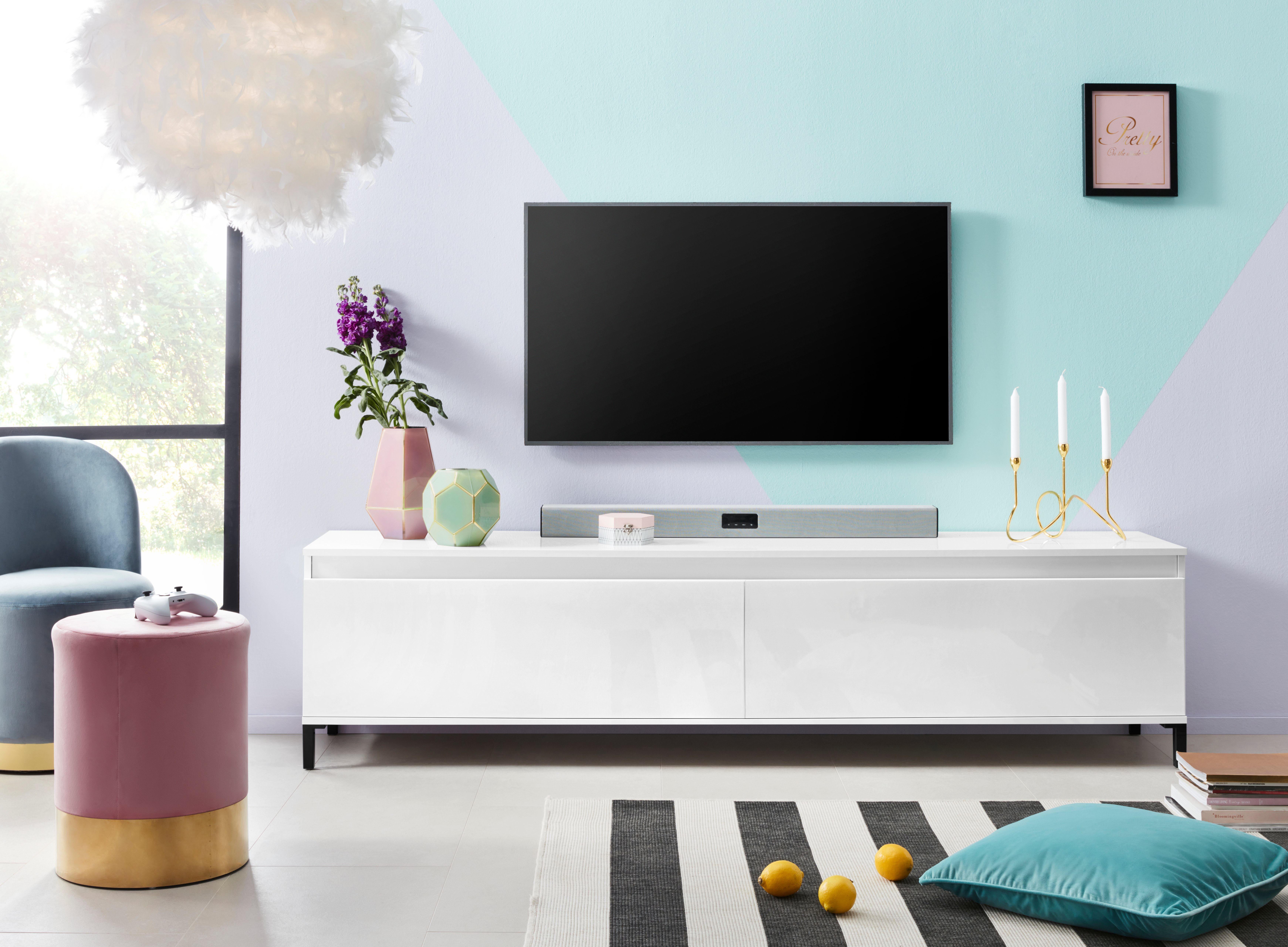 INOSIGN Tv-meubel Genio Breedte 200 cm, met omkeerbare strook