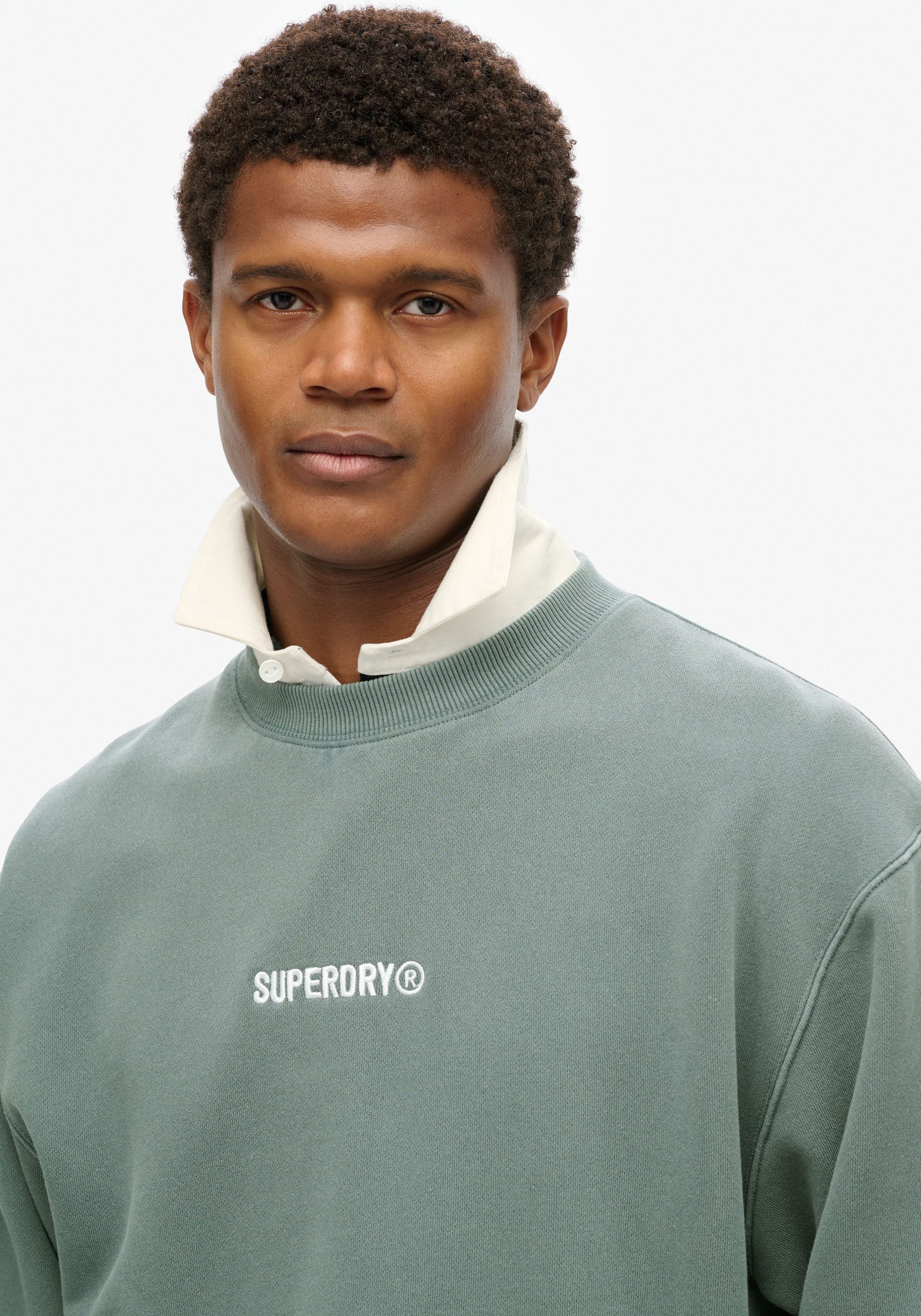 Superdry Sweatshirt MICRO LOGO GRAPHIC LOOSE CREW