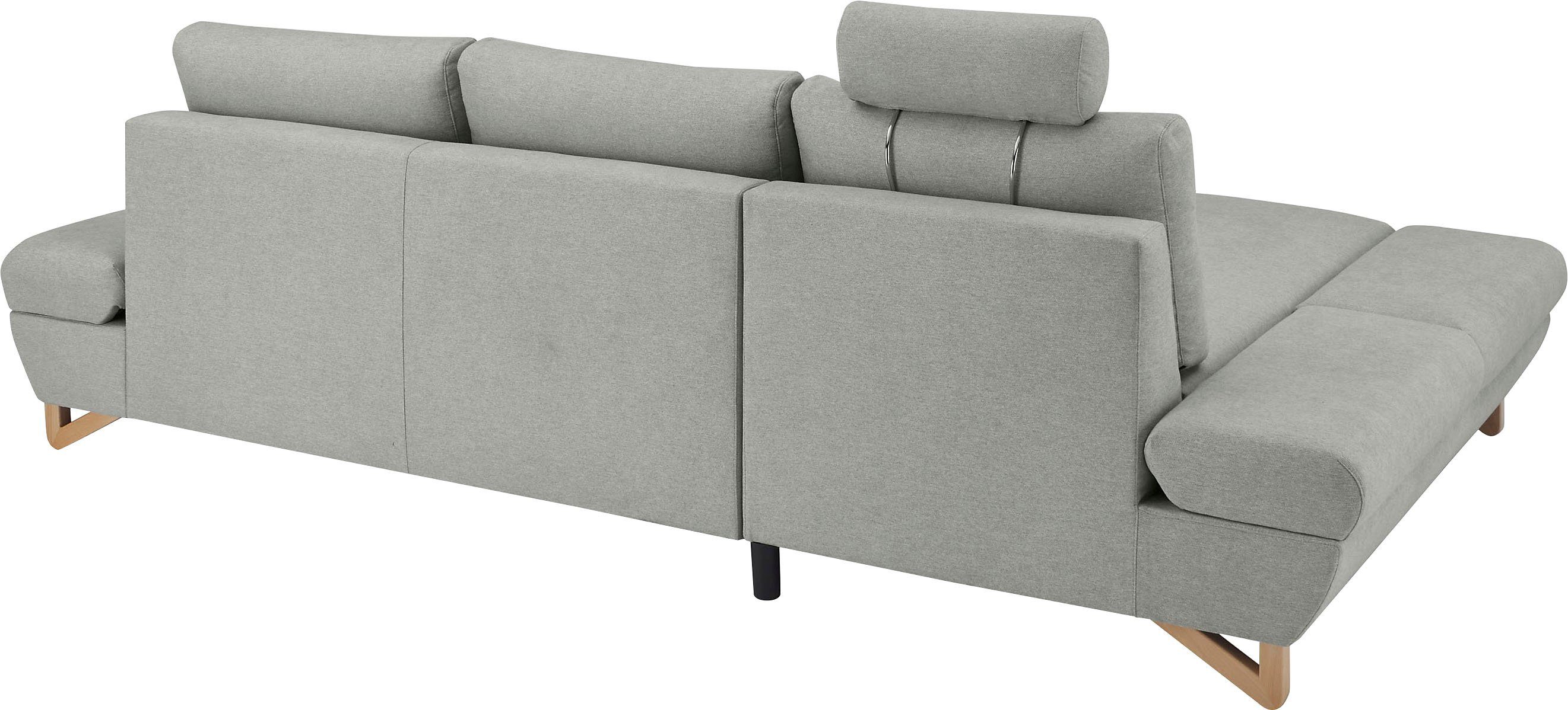 INOSIGN Slaapbank City/Giron comfortabele slaapbank (ligoppervlak 245 x 138 cm) en bedlade