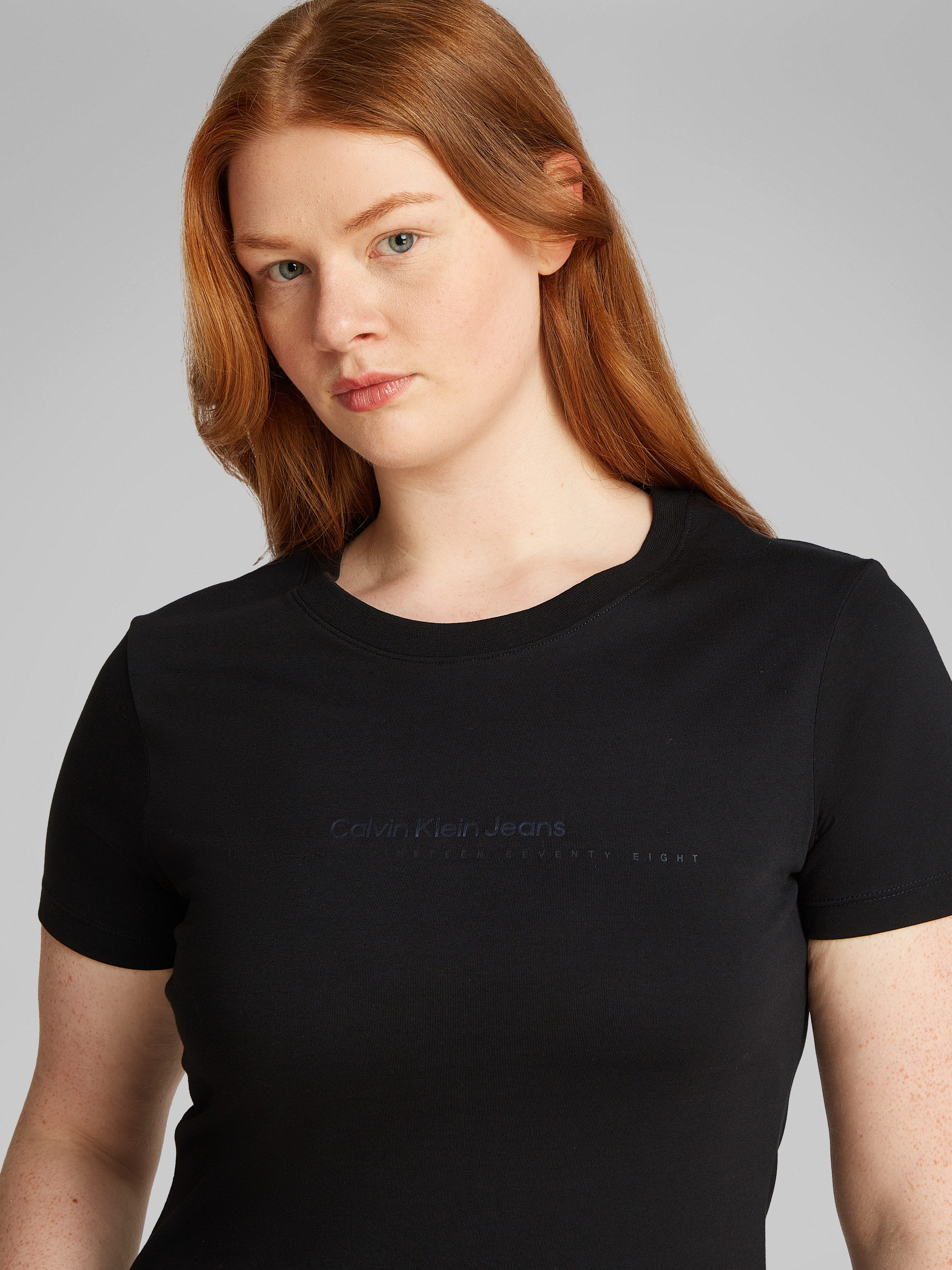 Calvin Klein Jeans Plus T-shirt PLUS INSTIT GRAPHIC SLIM TEE