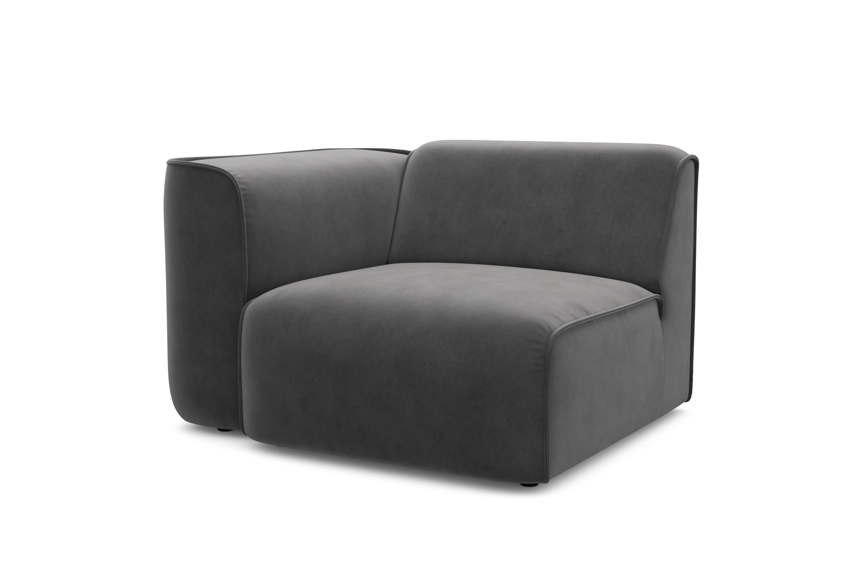 RAUM.ID Fauteuil Merid sofa-hoekelement, afmetingen B/D/H: 109/97/46 cm als module of apart te gebruiken, voor individuele samenstelling
