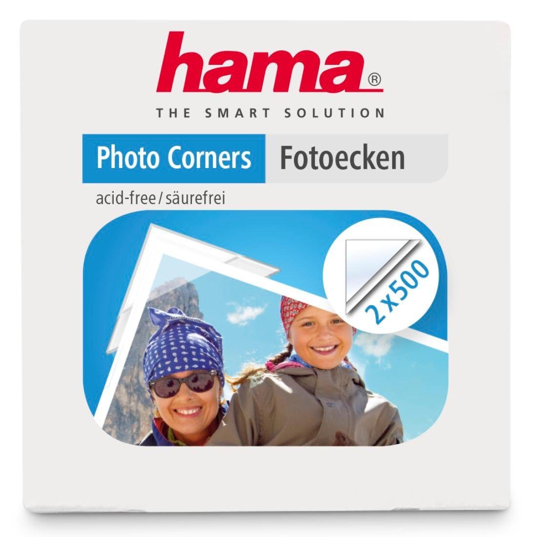 Hama Sticker Fotohoekjes-dispenser actie, 2x500 hoekjes, set van 2