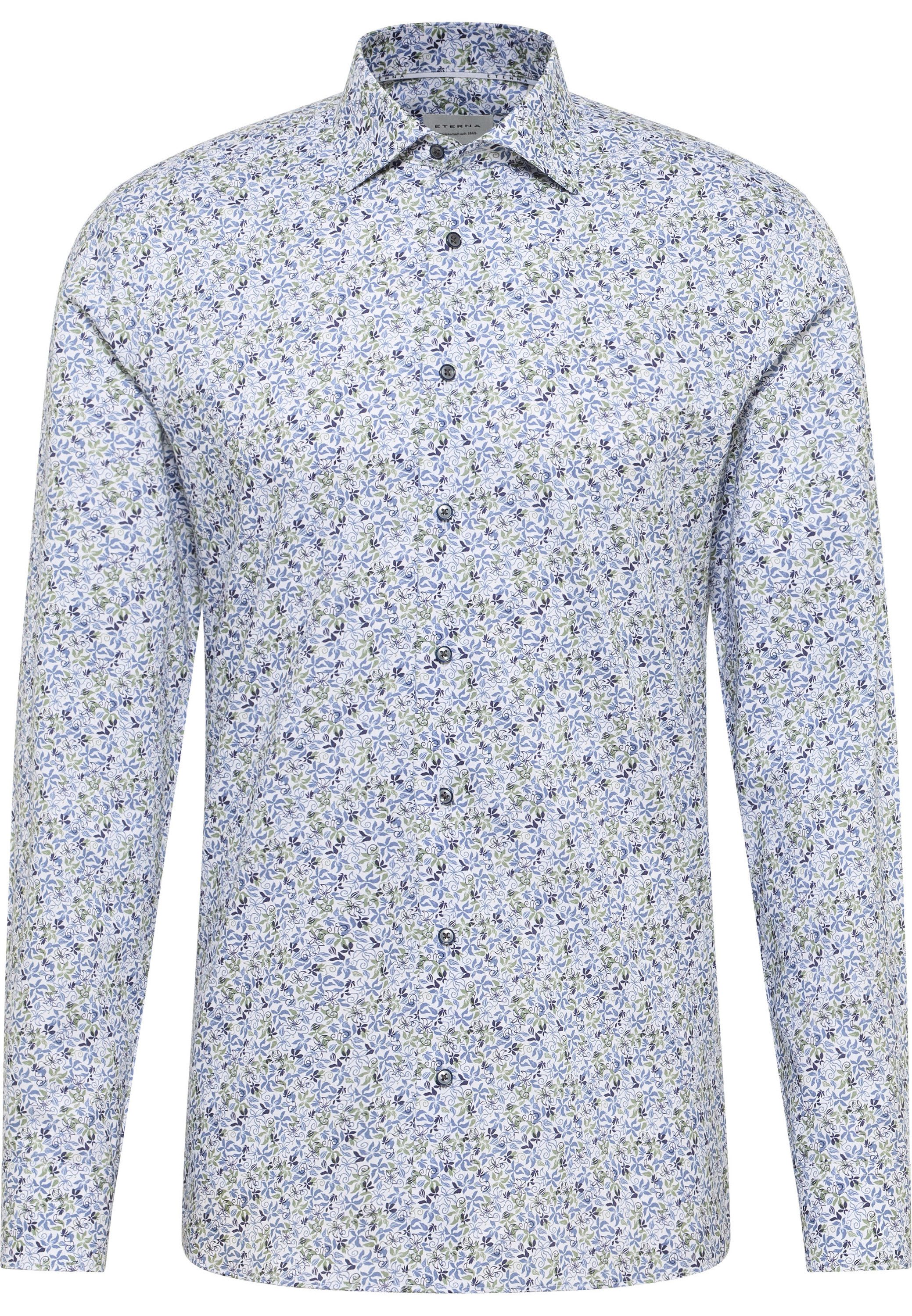 Eterna Overhemd met lange mouwen Slim fit NON IRON (strijkvrij)