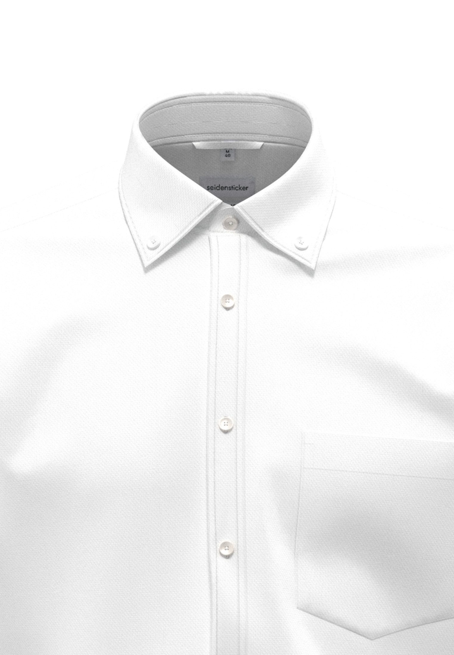 seidensticker Businessoverhemd Zwarte roos Regulier button-down kraagstructuur