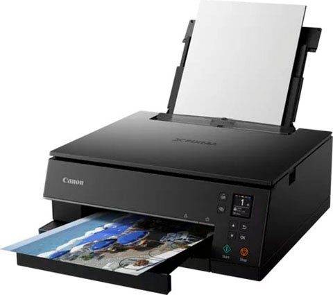 canon all-in-oneprinter pixma ts6350a draadloos printen, kopiren, scannen, cloud link zwart