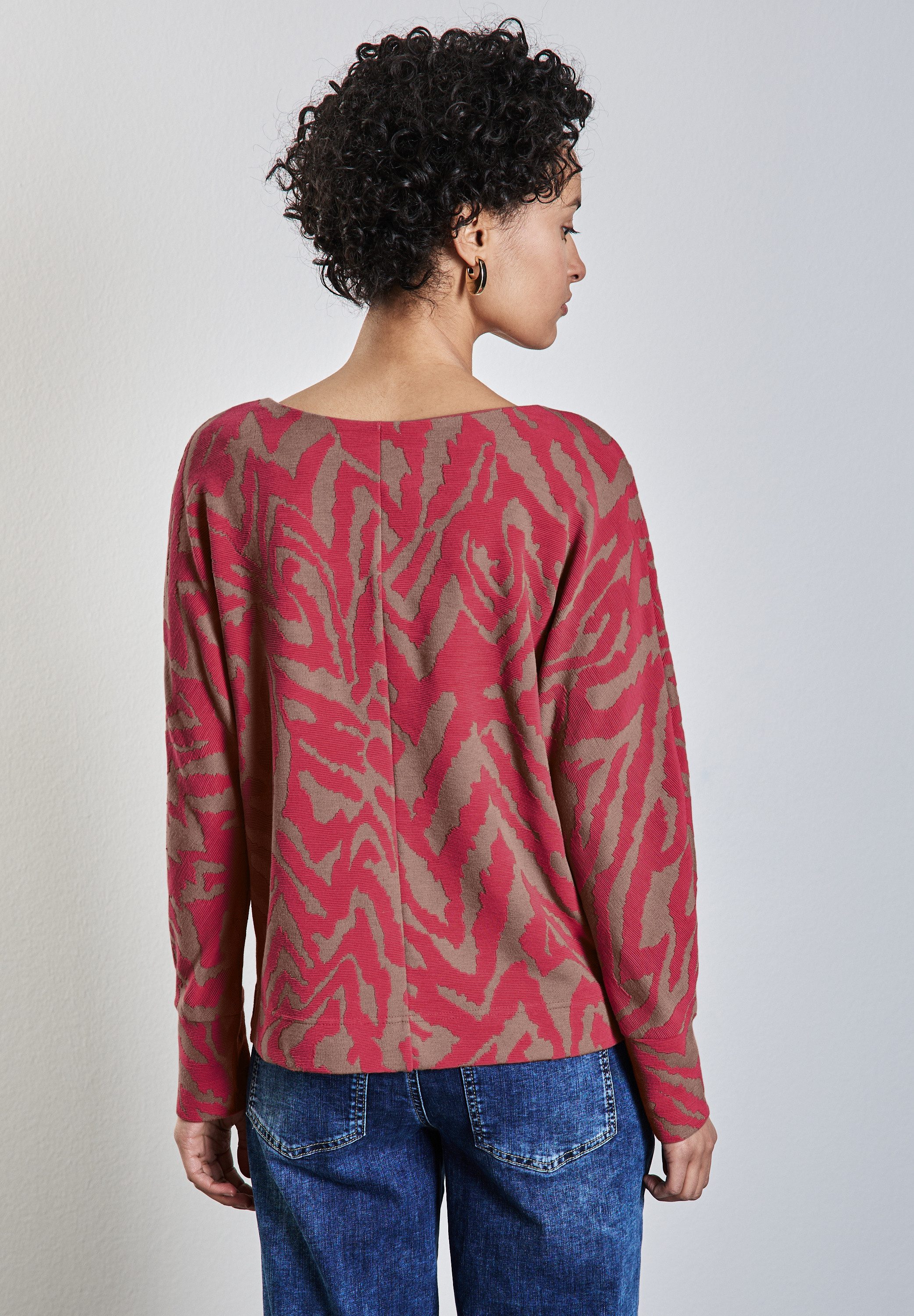STREET ONE Jacquardtrui met two-tone jacquard