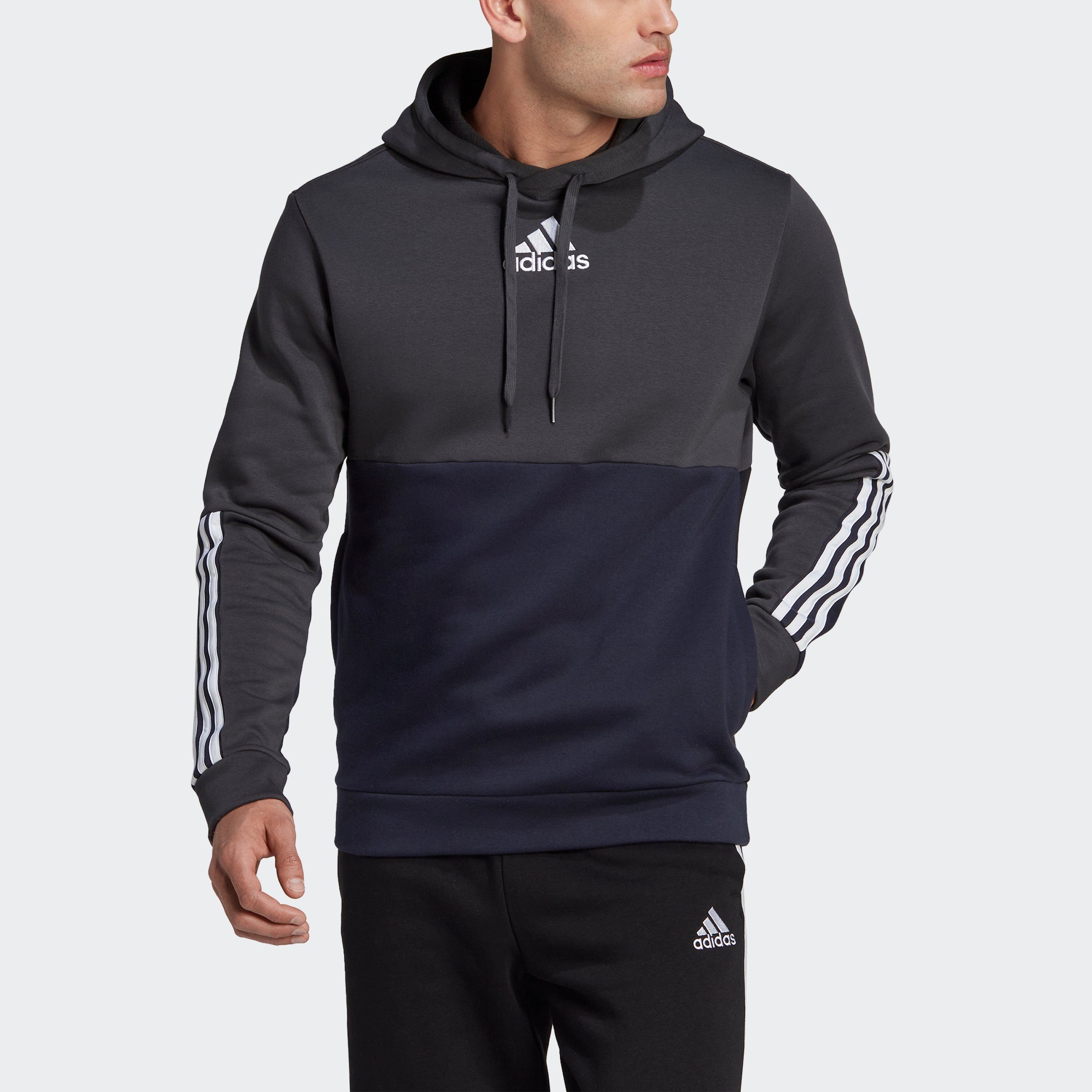 adidas Performance Sweatshirt ESSENTIALS COLORBLOCK FLEECE HOODIE