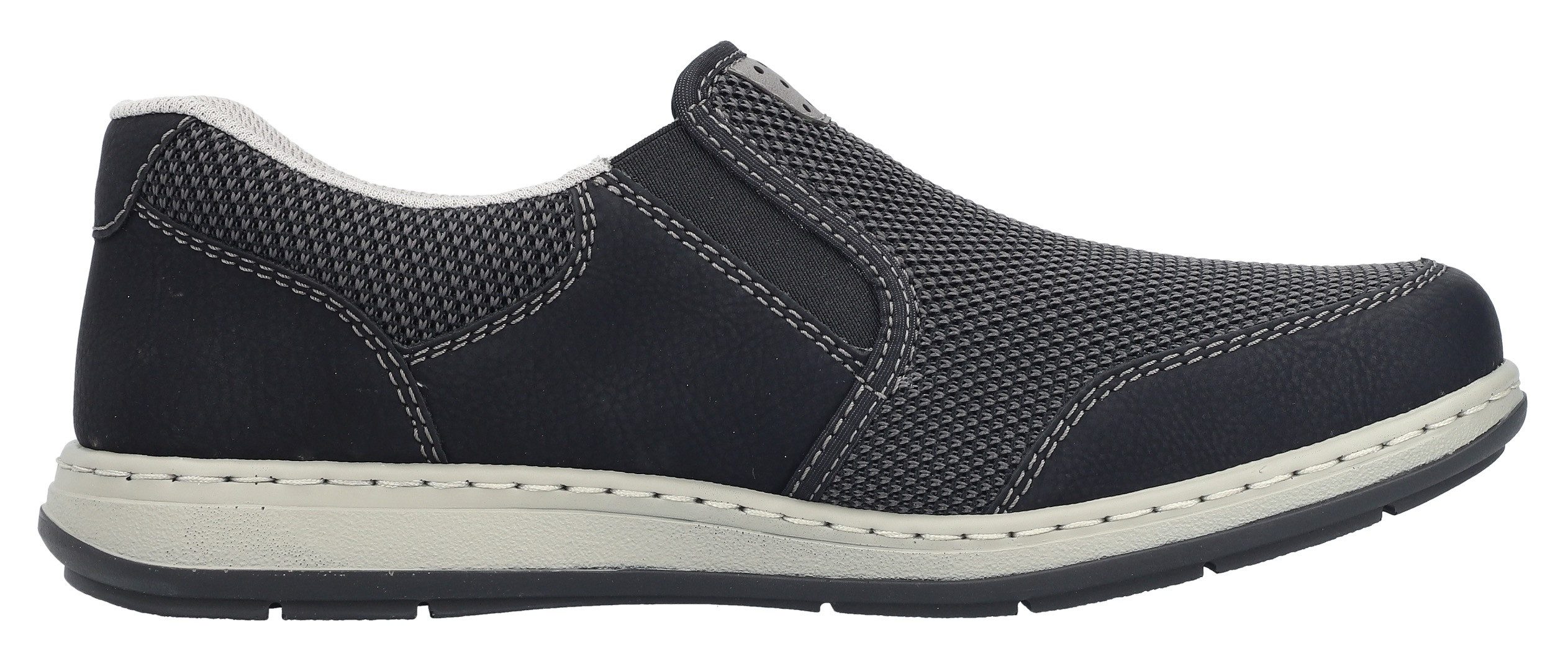 Rieker Instappers slip-on sneaker, instapschoen, lage schoen, vrijetijdsschoen met stretch