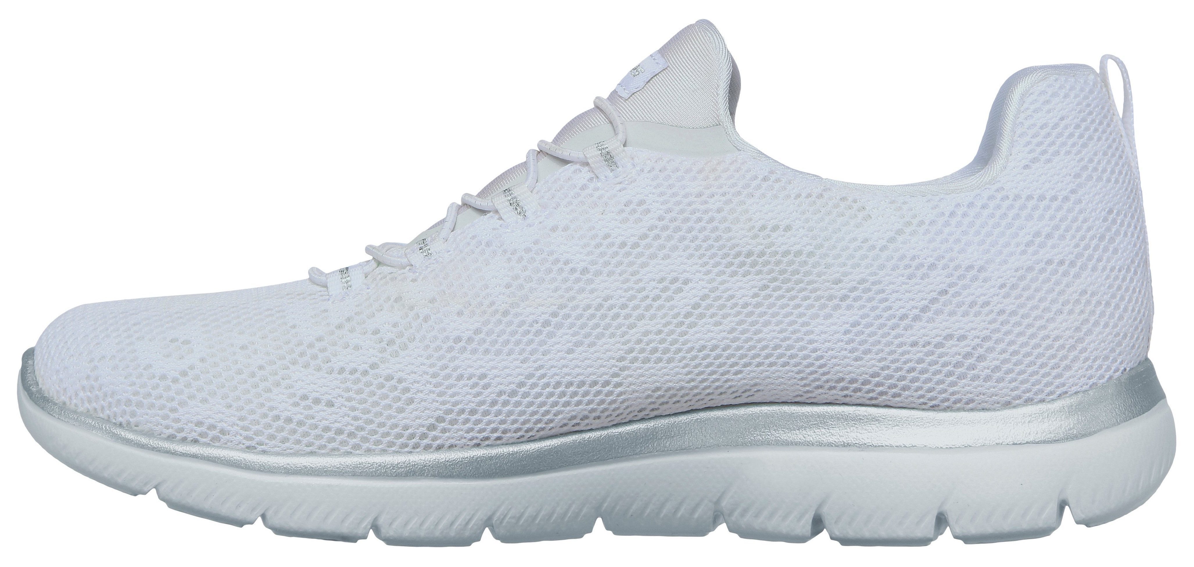 Skechers Slip-on sneakers Summits Slipper, vrijetijdsschoen, comfortschoen met memory foam