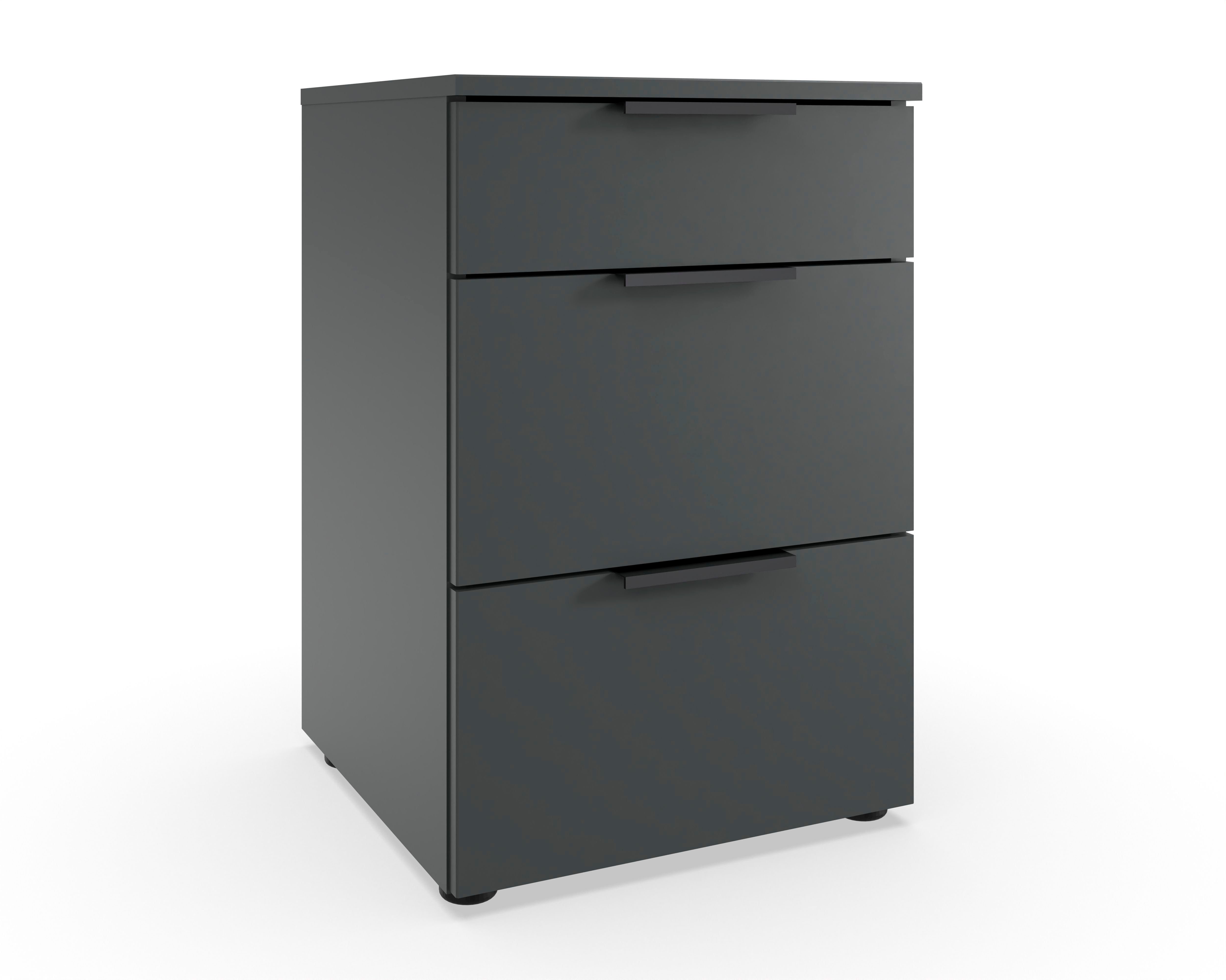 Wimex Nachtkastje Level by fresh to go 3 lades met soft-close functie, 41 cm breed, 61 cm hoog nachtkastjes