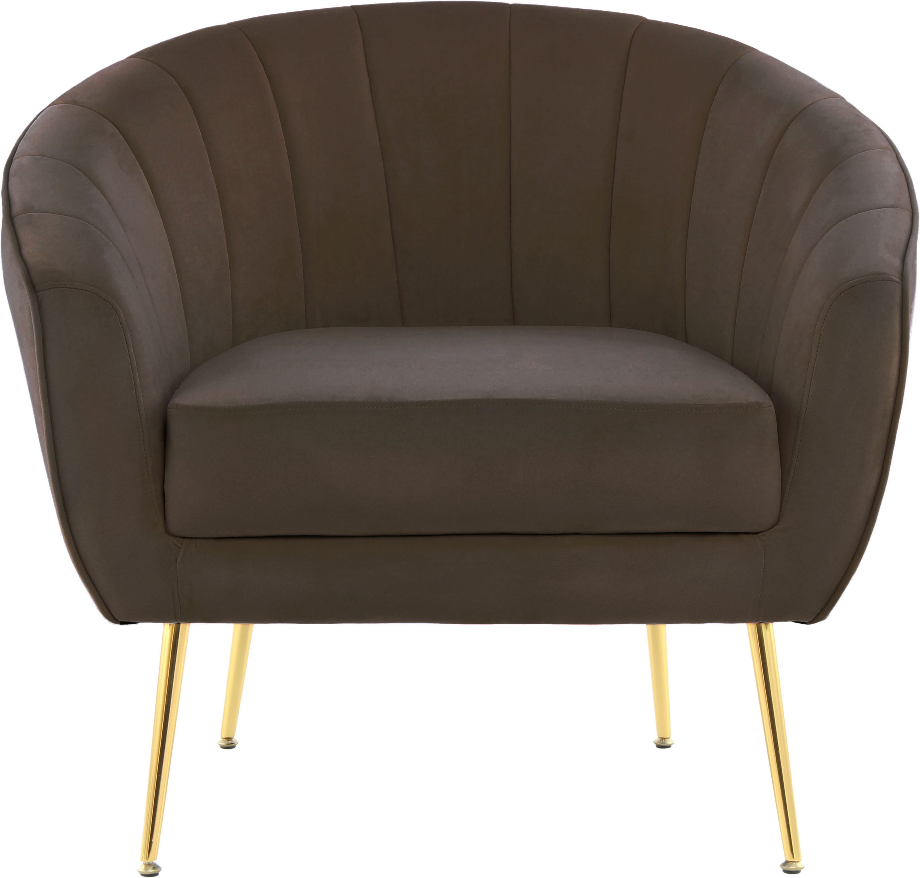 Kayoom Fauteuil Sofa Doreen 125, comfortabele fauteuil, eentonig ontwerp modern, ruimtebesparend, onderhoudsvriendelijk, fluwelen bekleding van stof (1 stuk)