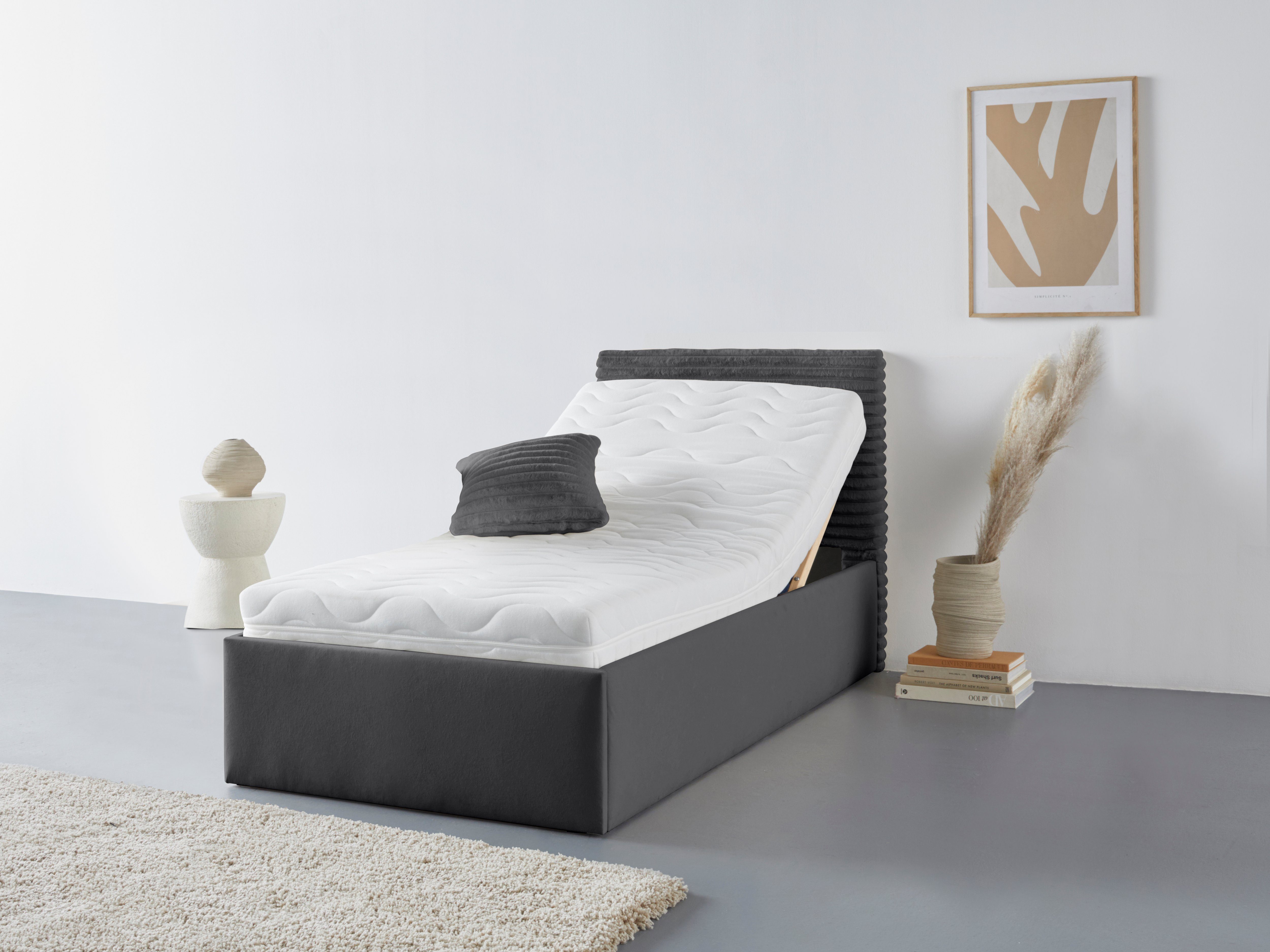 Westfalia Polsterbetten Gestoffeerd bed VITA ook verkrijgbaar met extra opbergruimte, inclusief verstelbare hoofdsteunen
