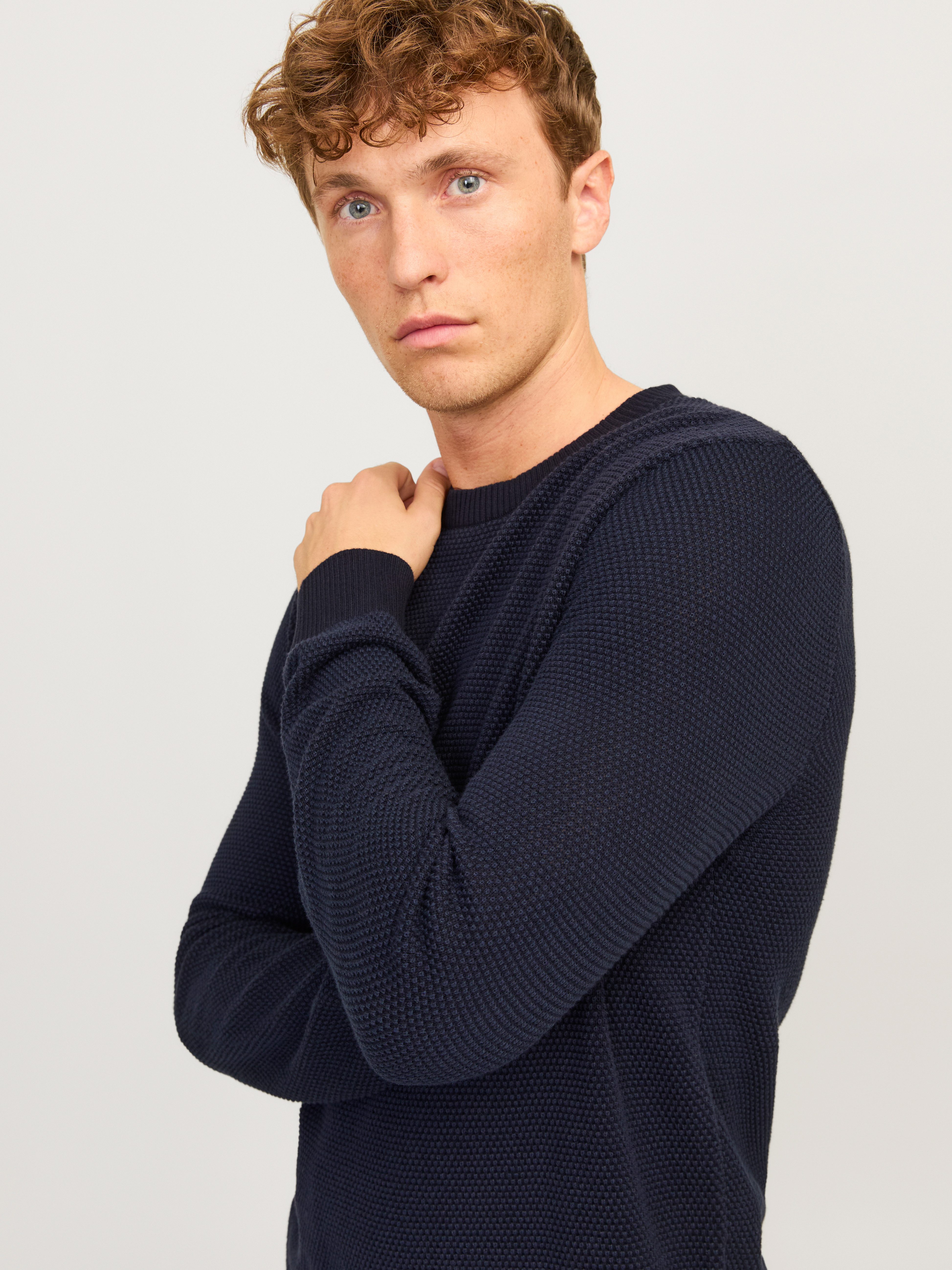 Jack & Jones Trui met ronde hals JJEGLOBE KNIT CREW NECK NOOS