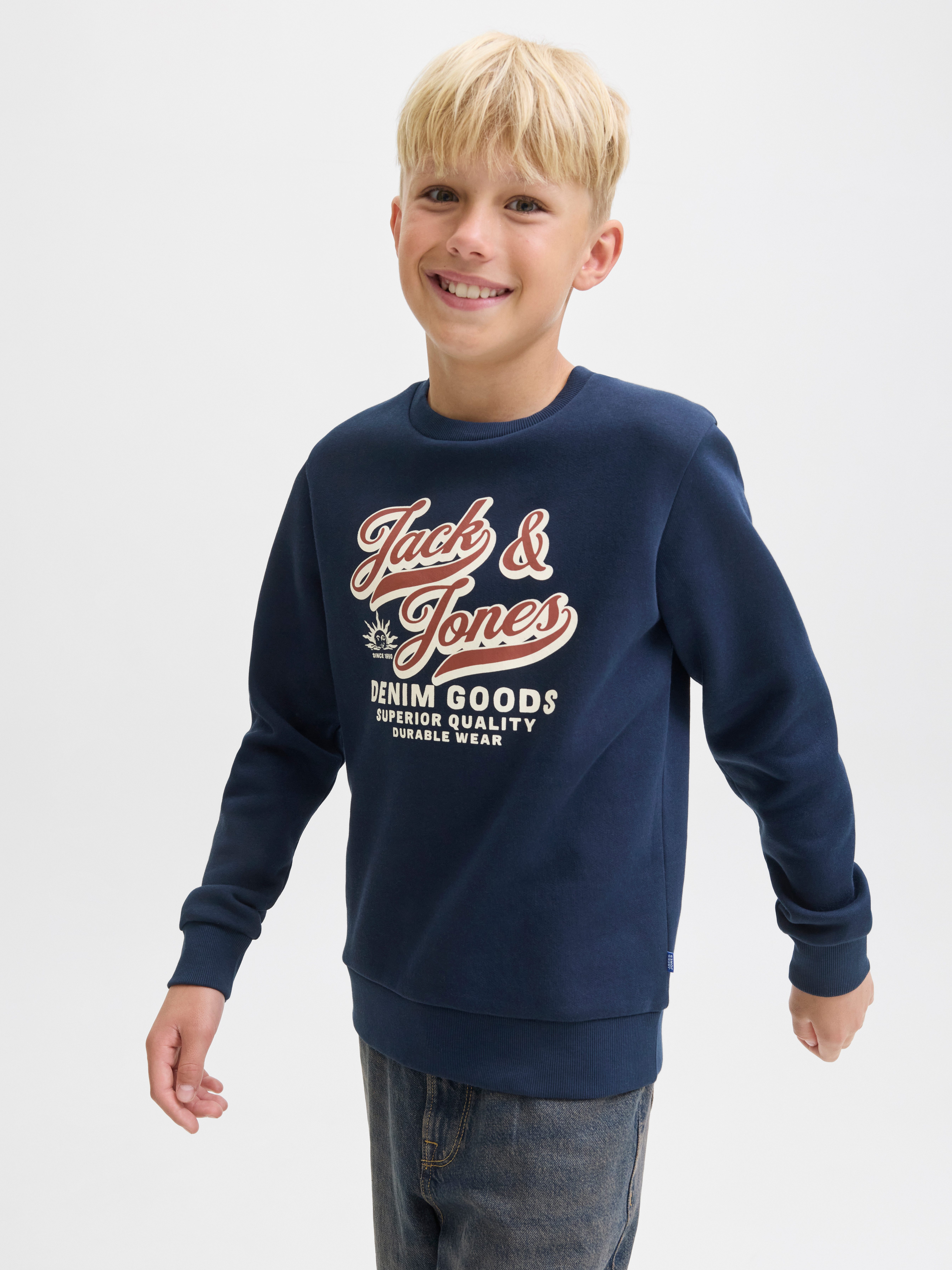Jack & Jones Junior Sweatshirt JJELOGO SWEAT CREW 2 COL AW25 NOOS JNR