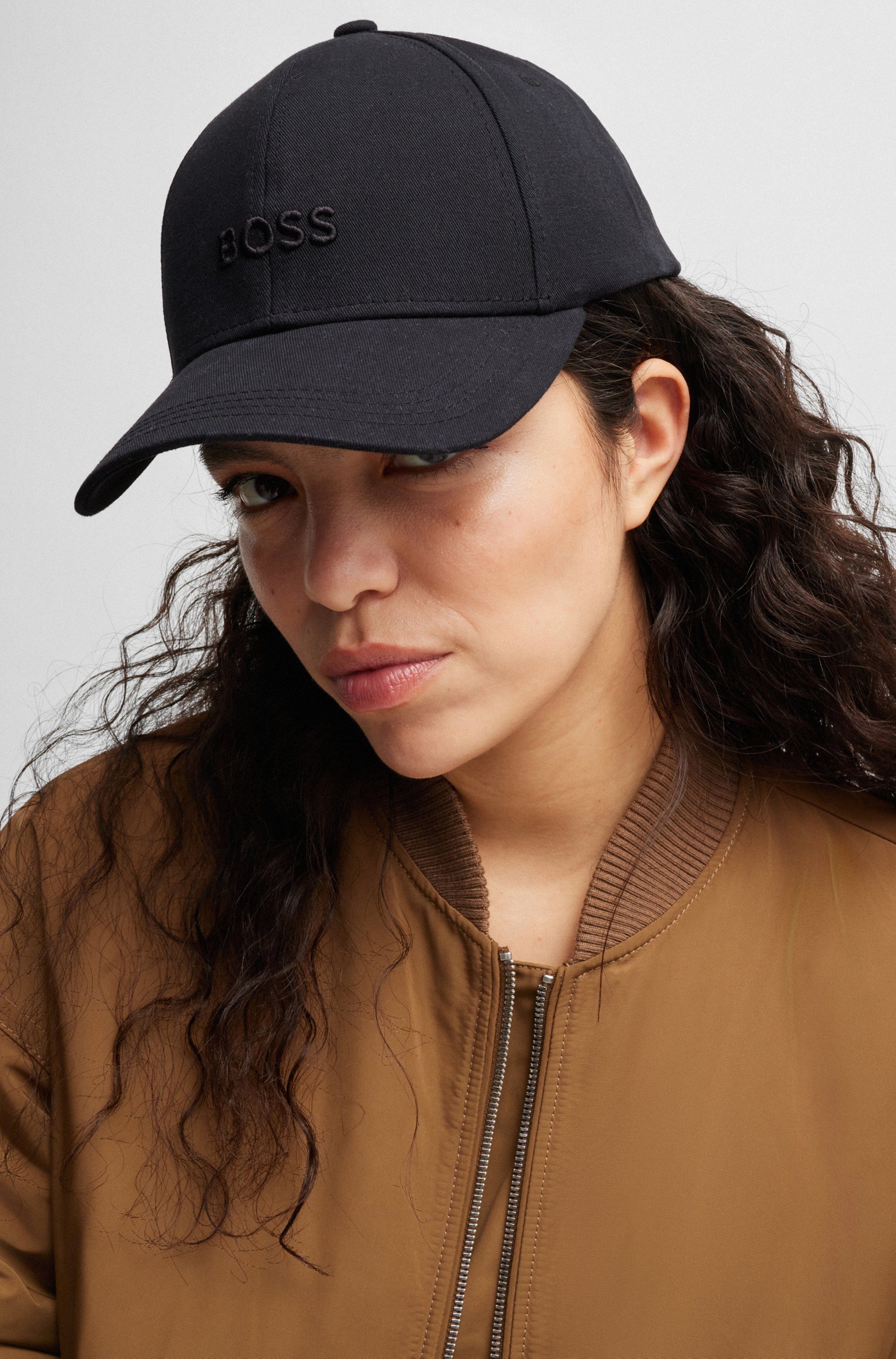 Boss Baseball pet Ari met boss logo borduursel in dezelfde kleur, unisex