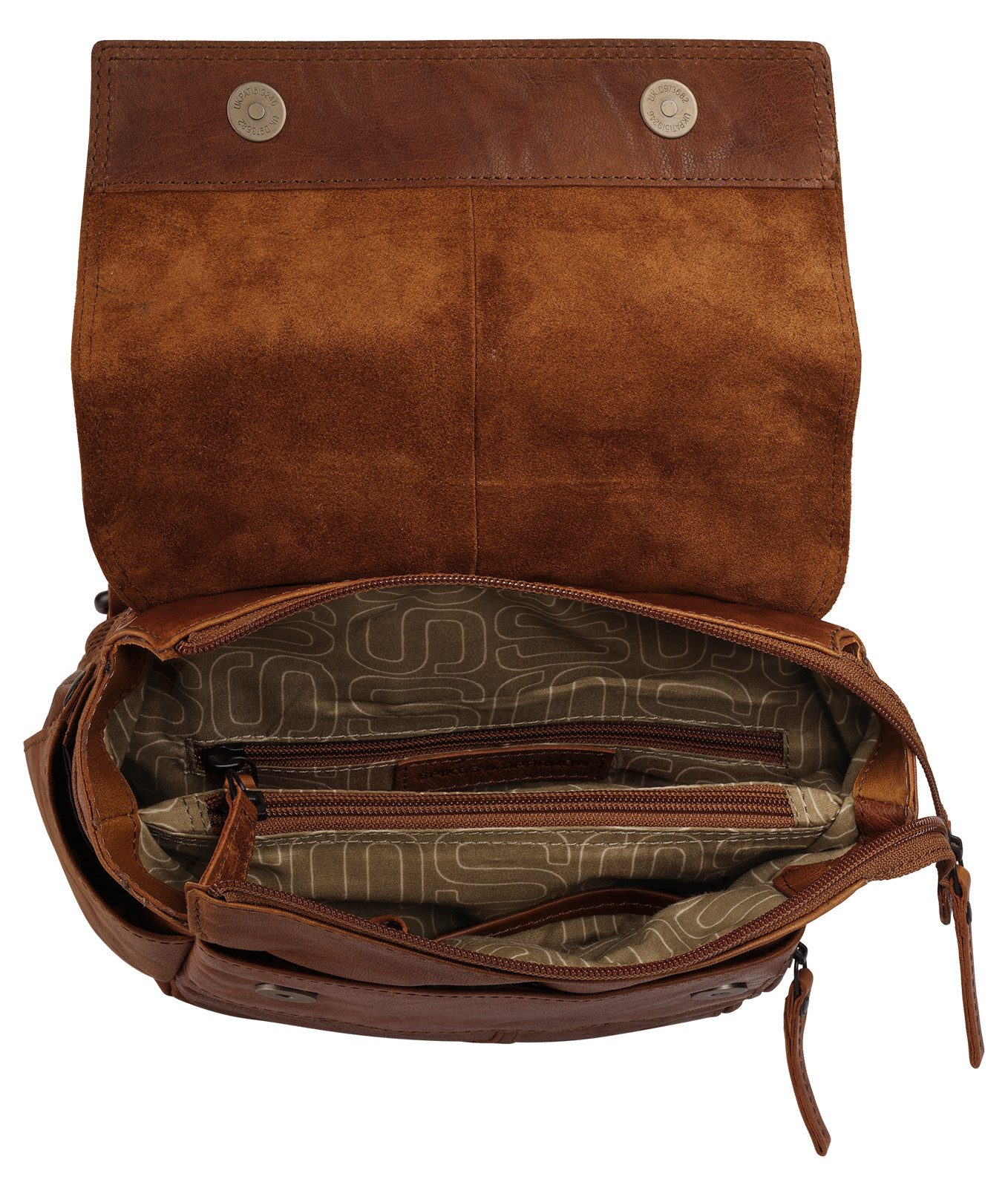 Spikes & Sparrow Laptoprugzak echt leder