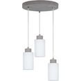 spot light hanglamp karla hanglamp, lampenkap van hoogwaardig glas, betonelementen met de hand gemaakt, natuurproduct - duurzaam, made in europe (1 stuk) grijs