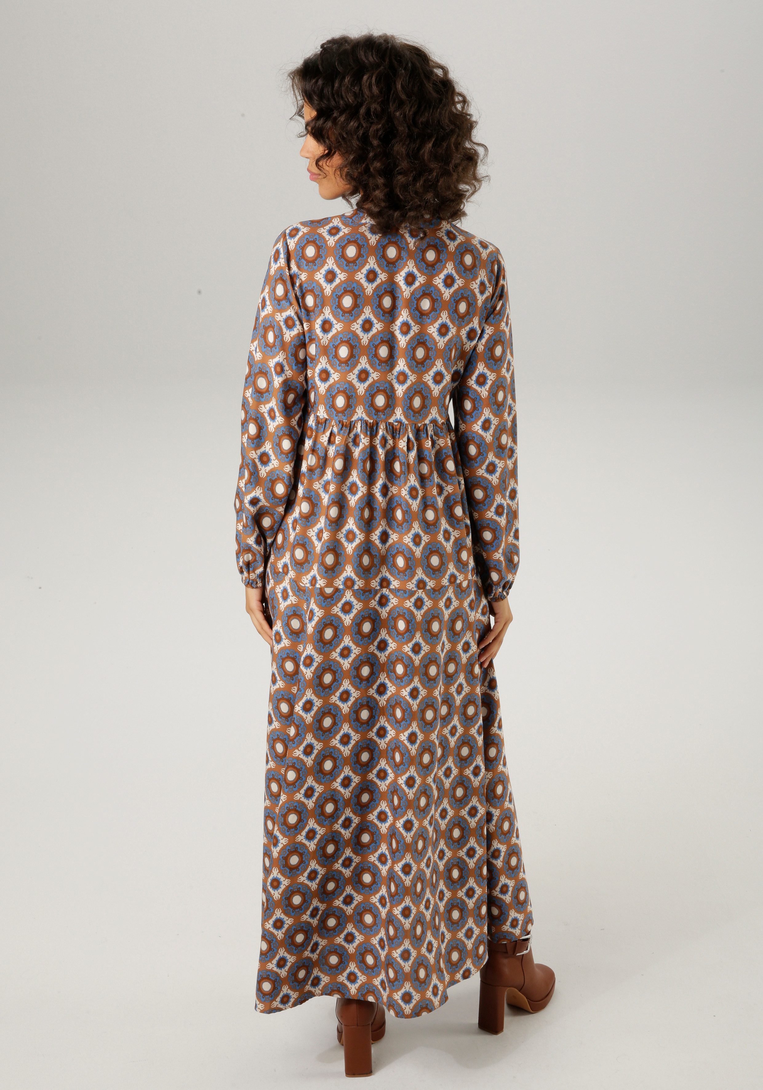 Aniston CASUAL Maxi-jurk met fantasierijke mandala-print