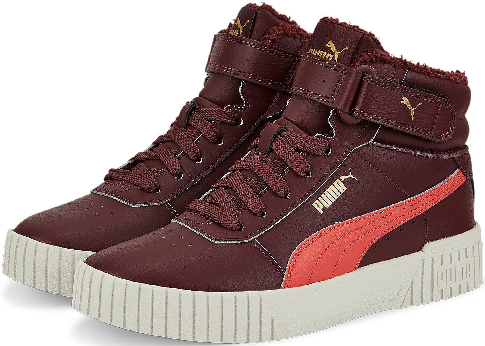 PUMA Sneakers Carina 2.0 Mid WTR Jr met klittenbandsluiting voor jongeren