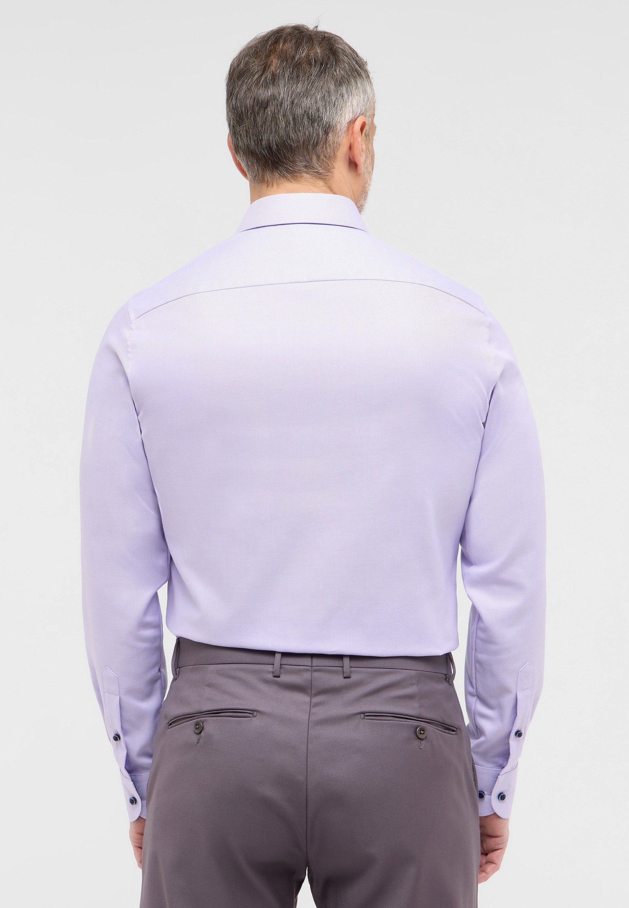 Eterna Overhemd met lange mouwen Slim fit NON IRON (strijkvrij)