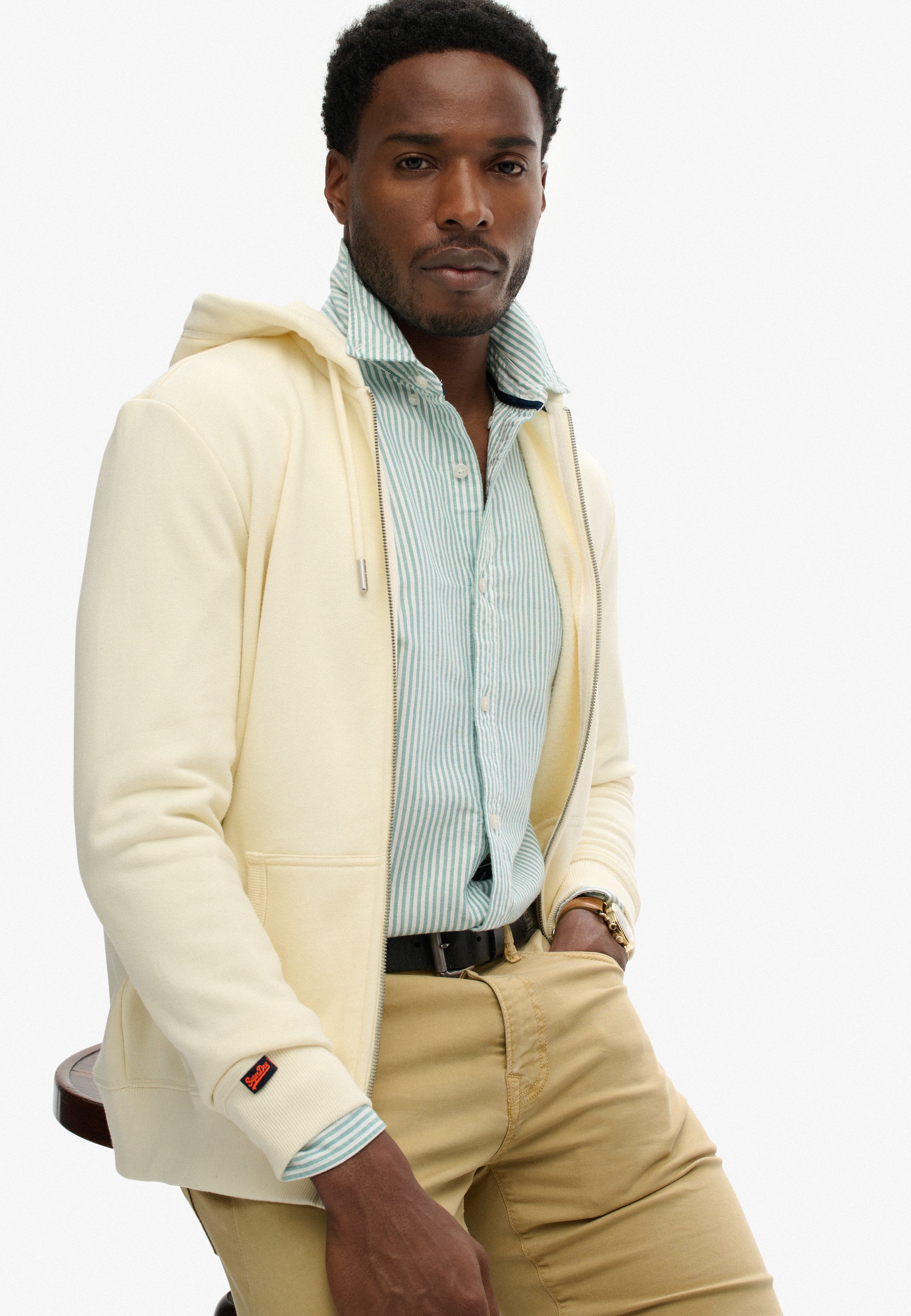 Superdry Capuchonsweatvest ESSENTIAL LOGO ZIP HOODIE HB