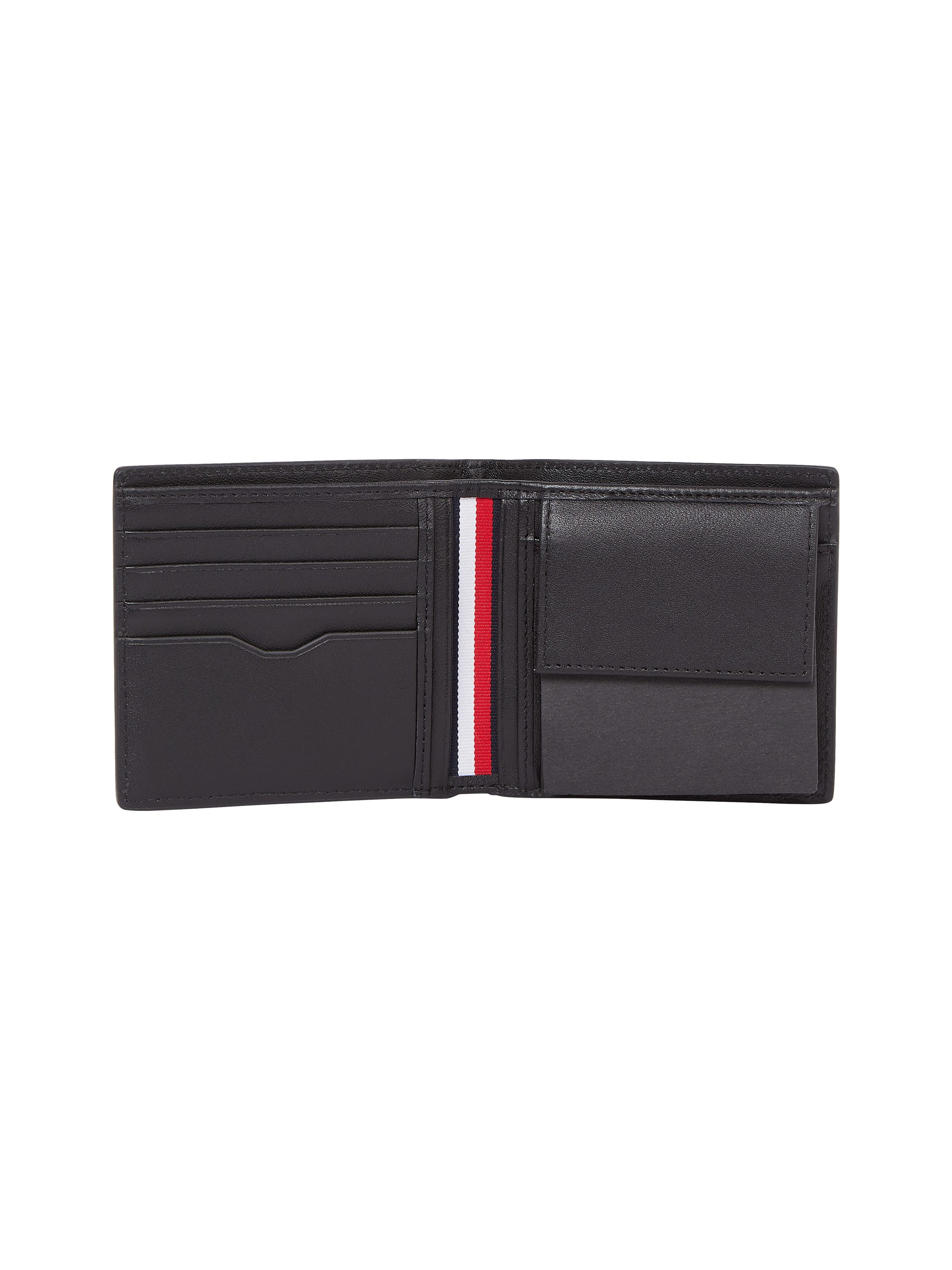 Tommy Hilfiger Portemonnee TH CORP CC AND COIN heren portemonnee kaartenetui met kleurrijke strepen
